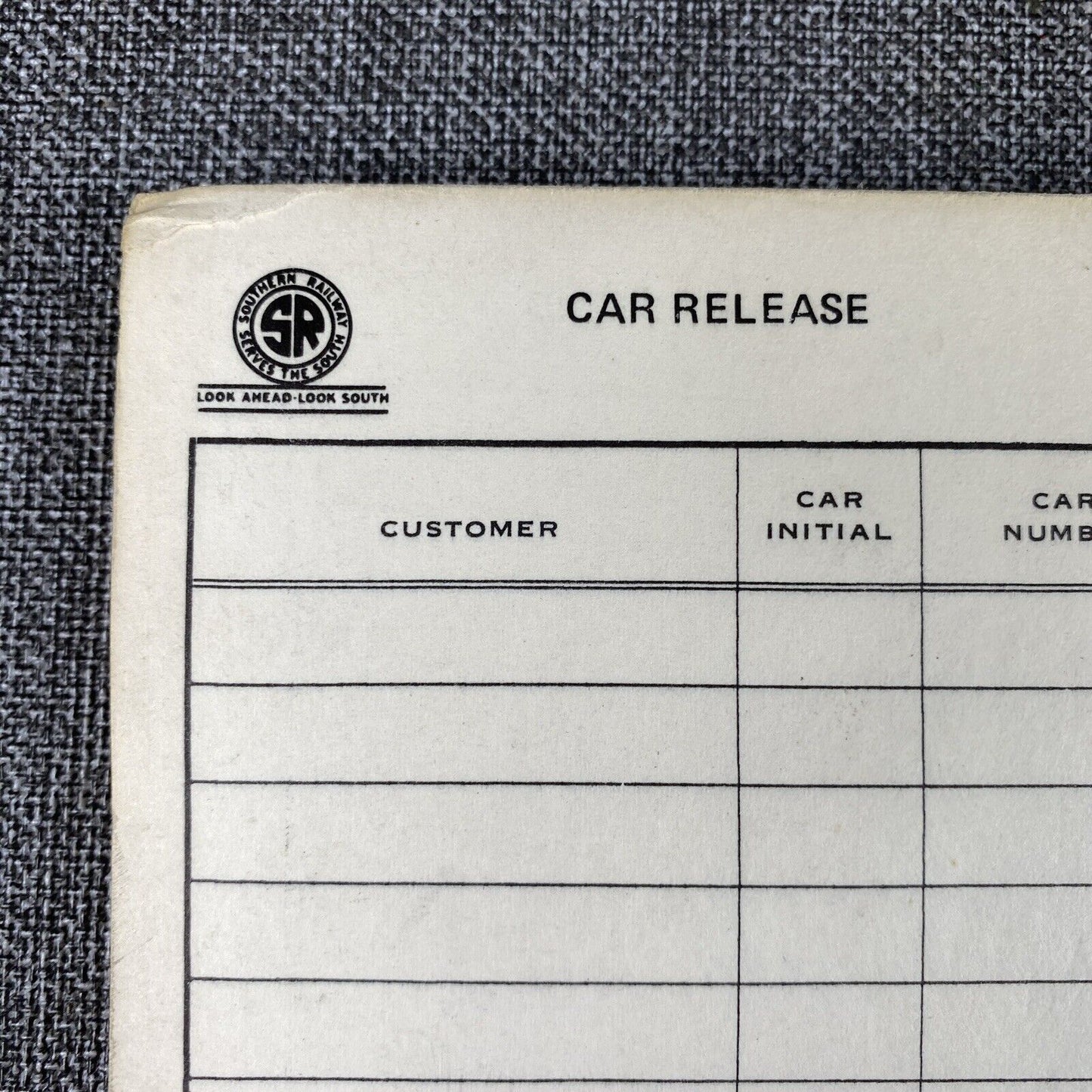 Southern Railway SOU RR lot of 50 Car Release Form #56 , Pencils and Pens, 1969