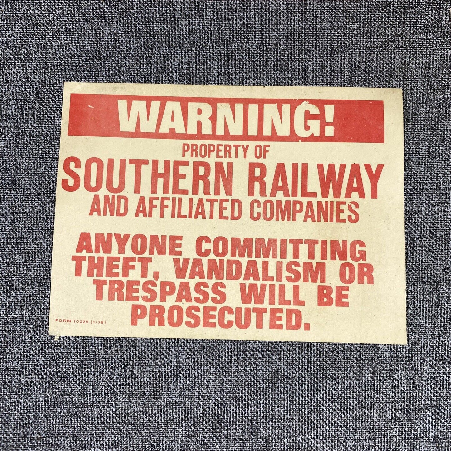 Vintage Southern Railway SOU RR Original Variety of Cards/Signs with Pencils