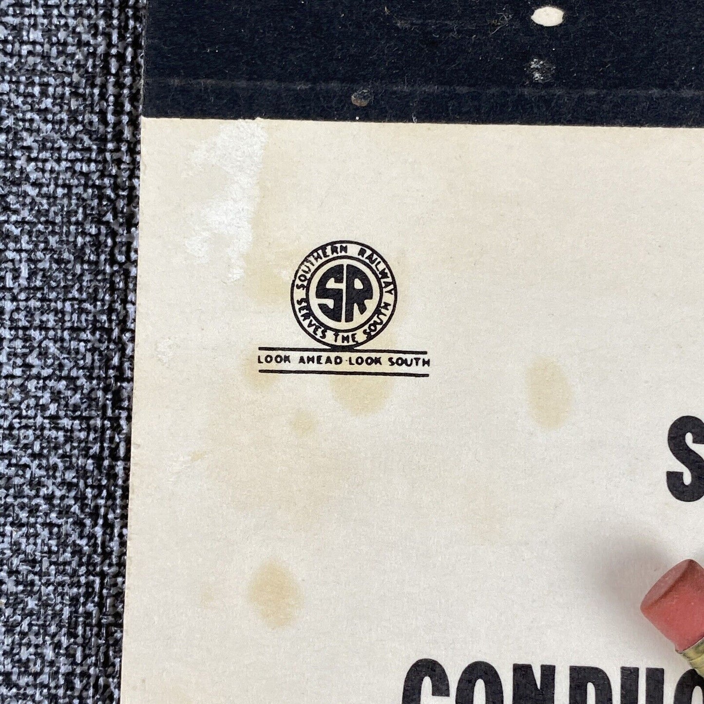 Vintage Southern Railway System Conductor's Report of Cars Handled Booklet
