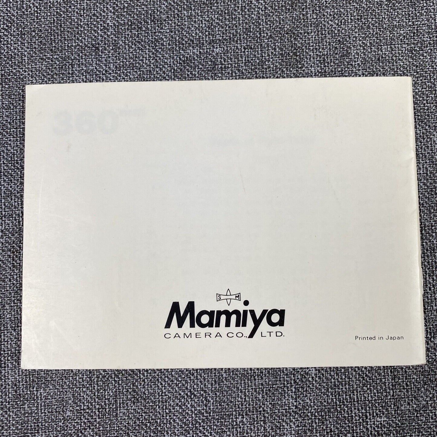 Mamiya Lenses for Mamiya RB Instructions Genuine Original Booklet