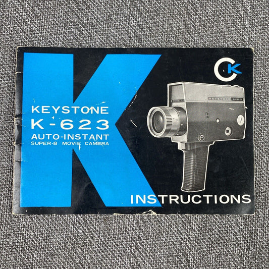VTG Keystone K-623 Movie Camera Manual Only , 15 pages