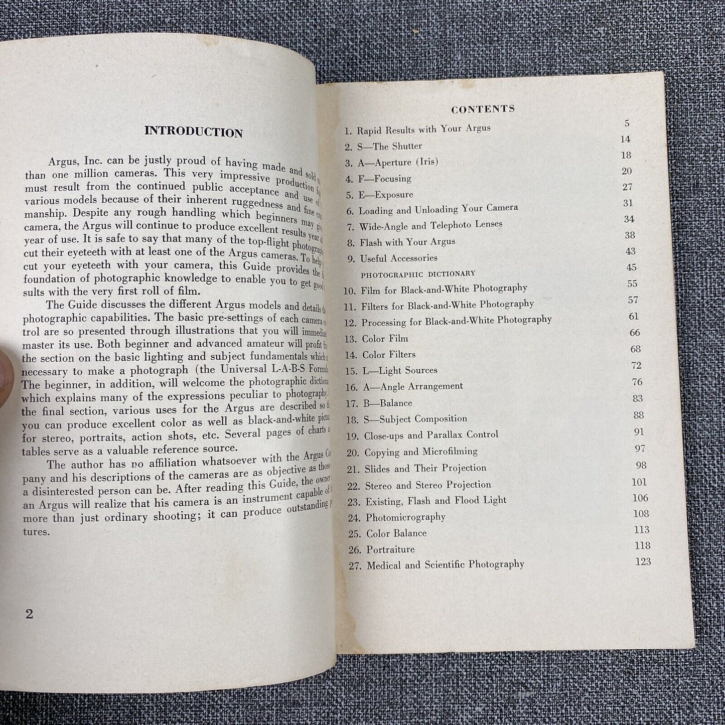 Argus Original 35mm Film Camera Guide , 128 pages