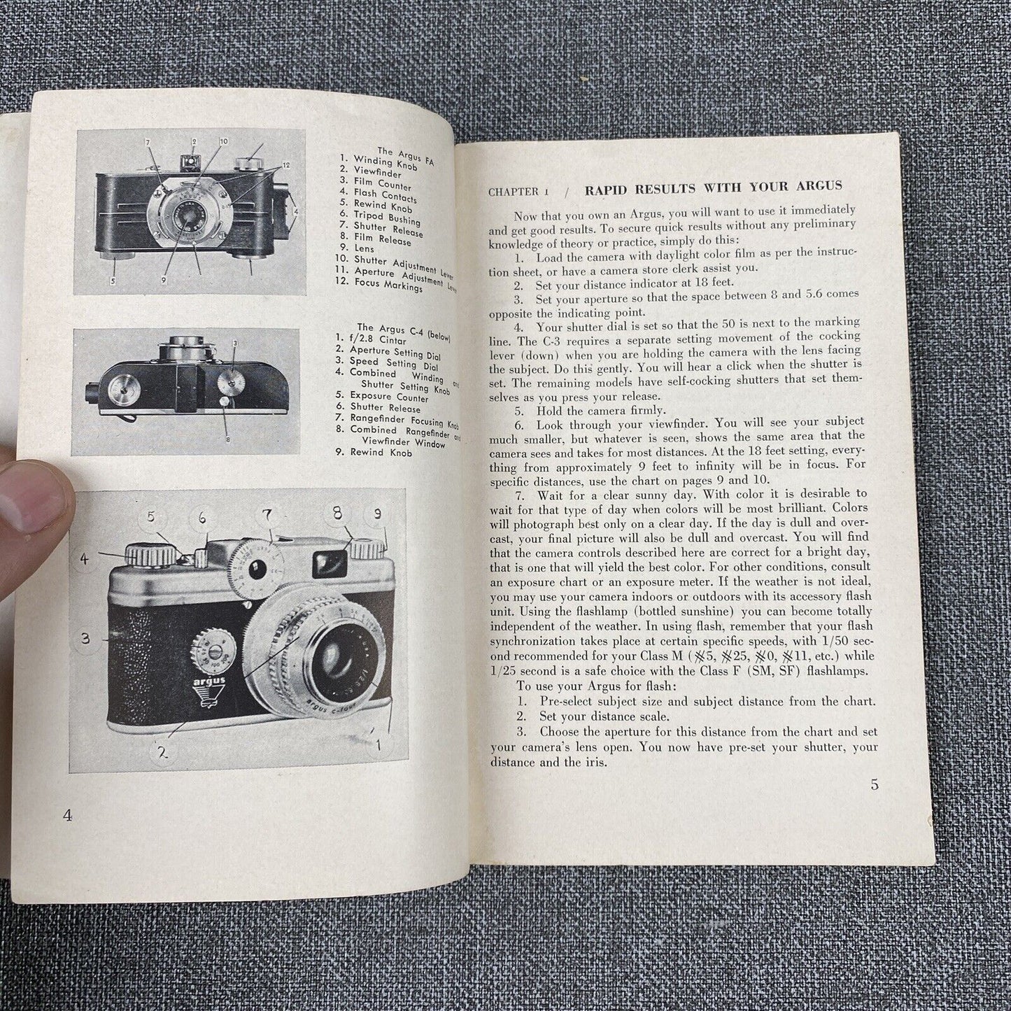 Argus Original 35mm Film Camera Guide , 128 pages