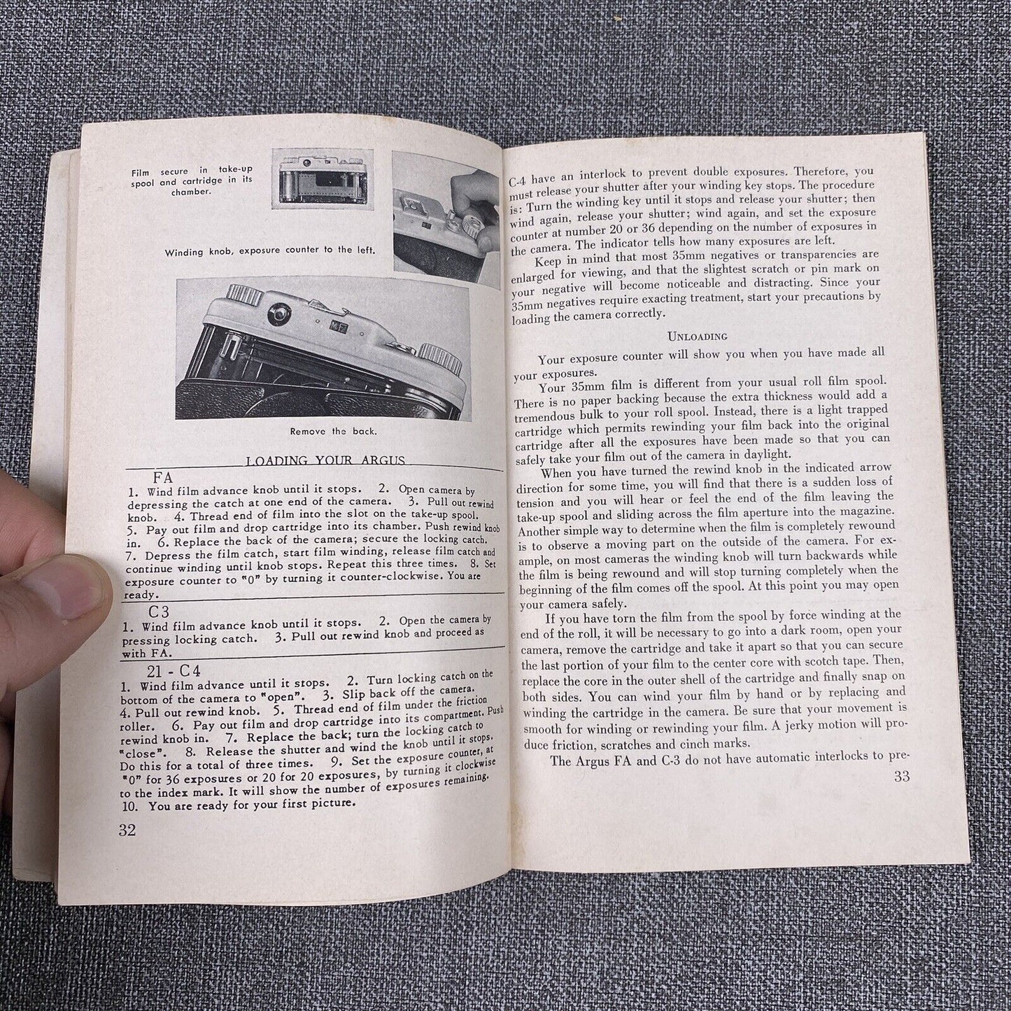 Argus Original 35mm Film Camera Guide , 128 pages