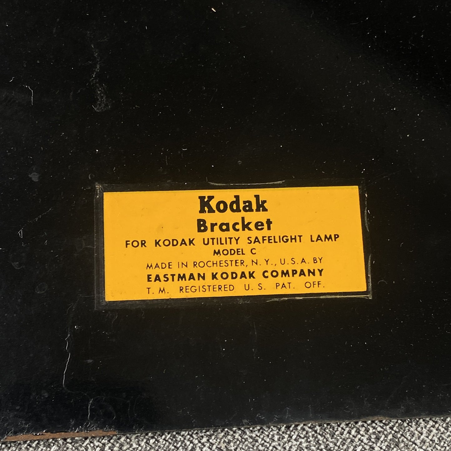Kodak Accessory Bracket Model C for Kodak Utility Safelight Lamp