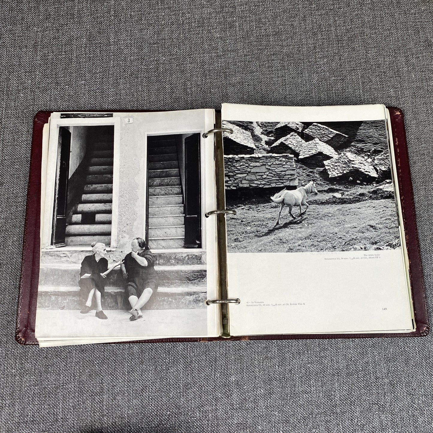 lot of Leica Fotografie Magazines English Edition from 1960's in a binder