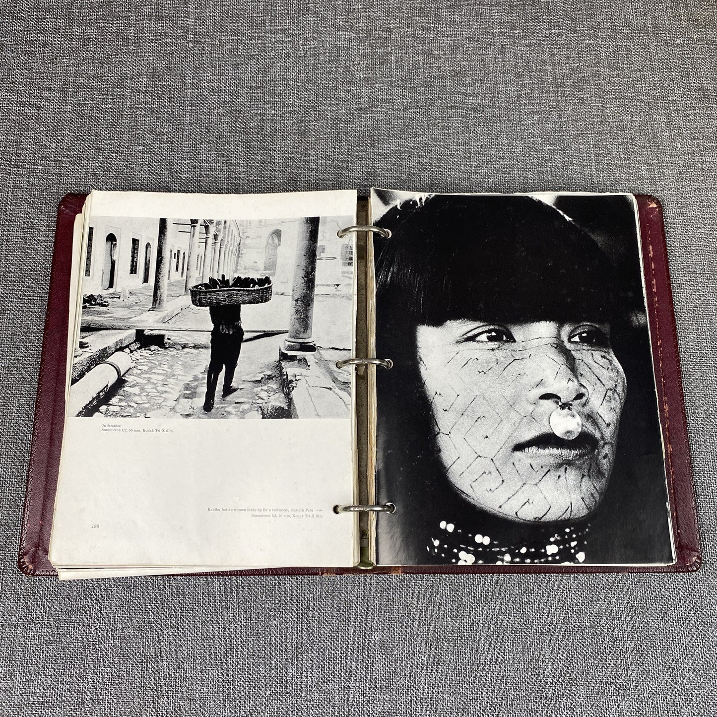 lot of Leica Fotografie Magazines English Edition from 1960's in a binder