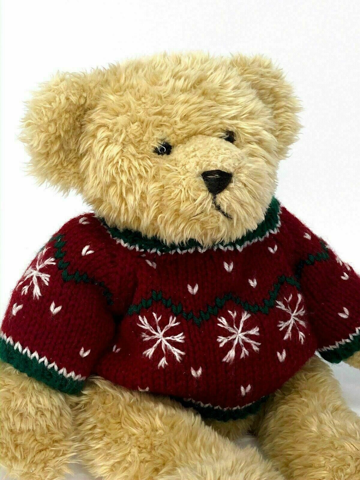 Vintage Rare 14" YANG JEE Bear (Teddy) ANIMAL Plush Stuffed with knit Sweater