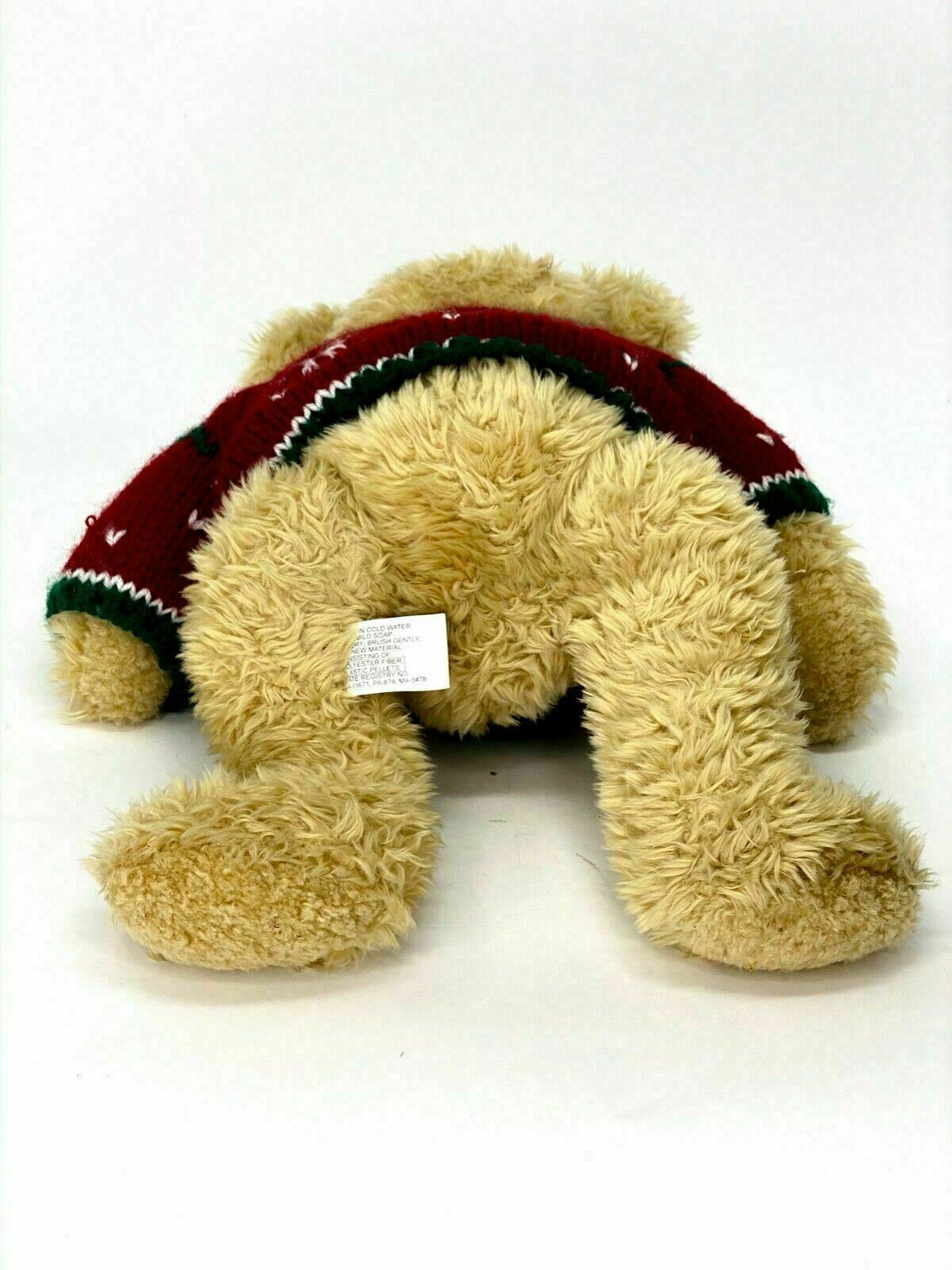 Vintage Rare 14" YANG JEE Bear (Teddy) ANIMAL Plush Stuffed with knit Sweater