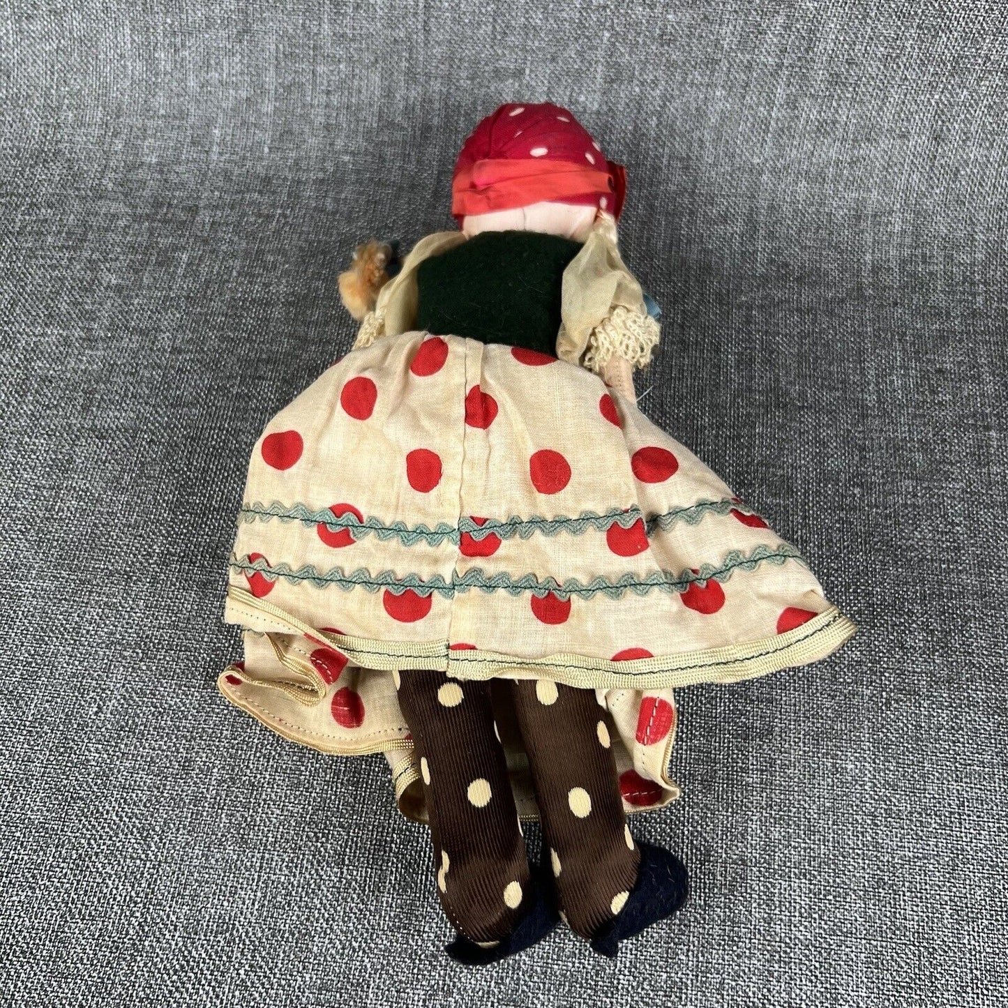 Vintage Hand Made Hungarian Doll 11" Traditional Clothes Hand Painted Face