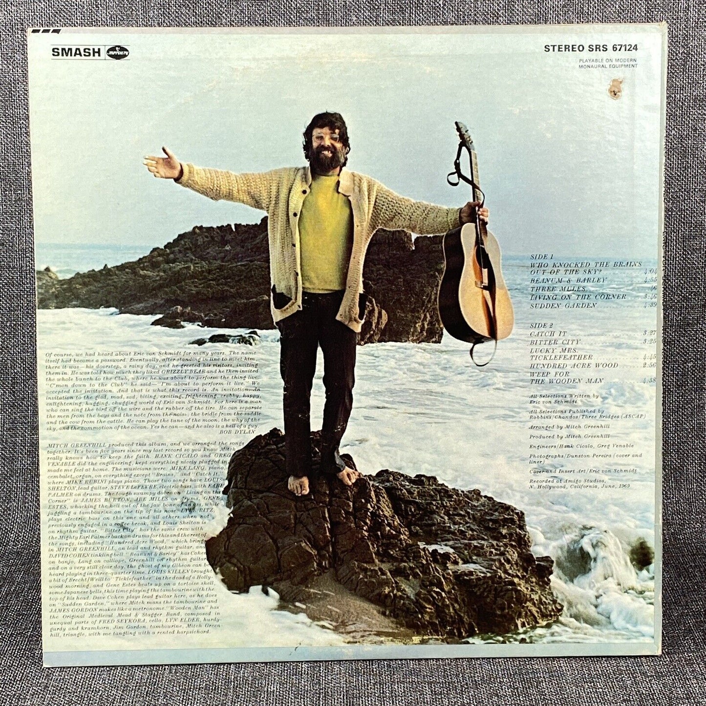 Eric Von Schmidt Who Knocked the Brains Out of the Sky? Vinyl LP Record NM