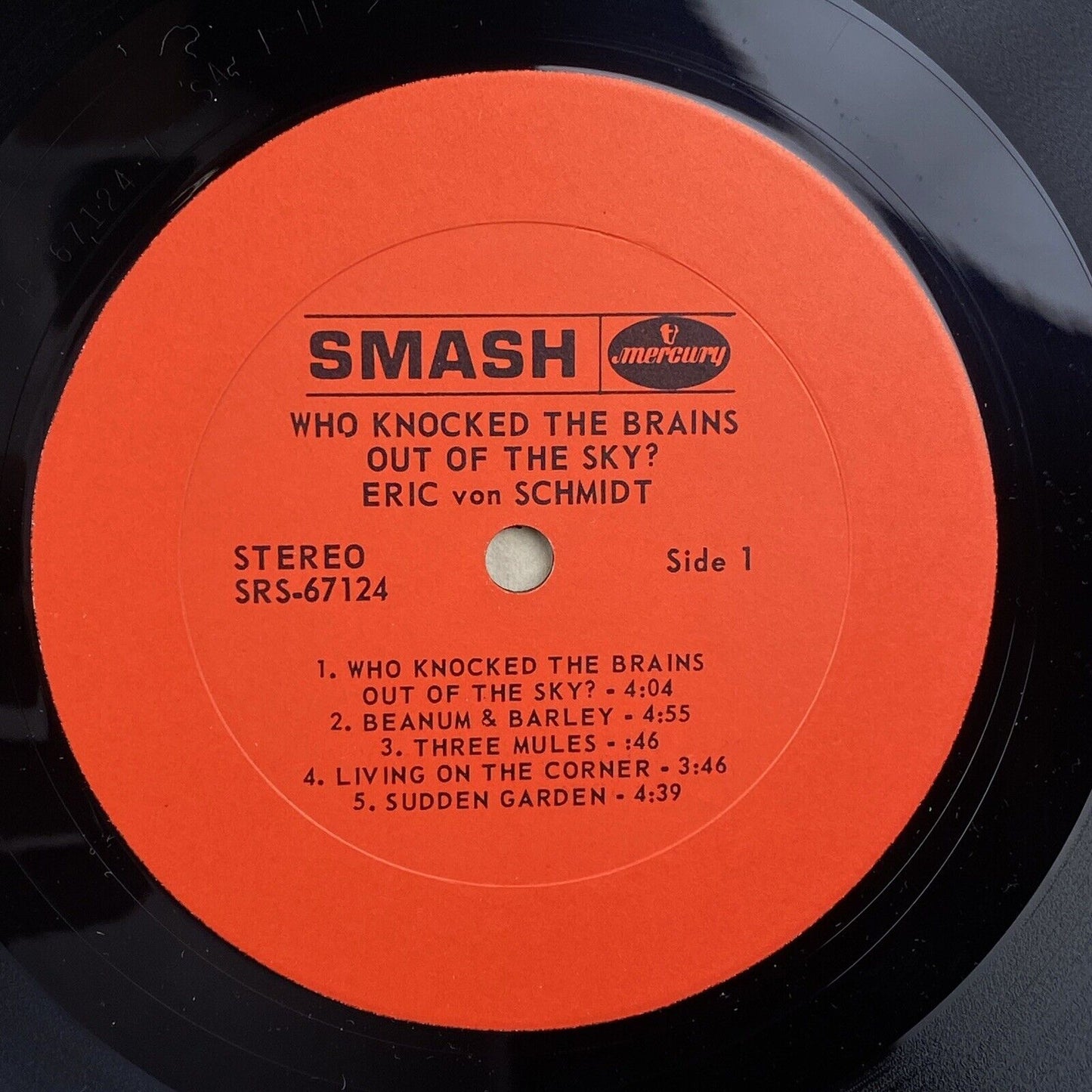 Eric Von Schmidt Who Knocked the Brains Out of the Sky? Vinyl LP Record NM