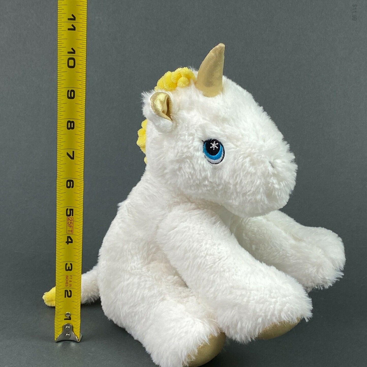 White Unicorn Stuffed Plush Animal, Spark Create Imagine