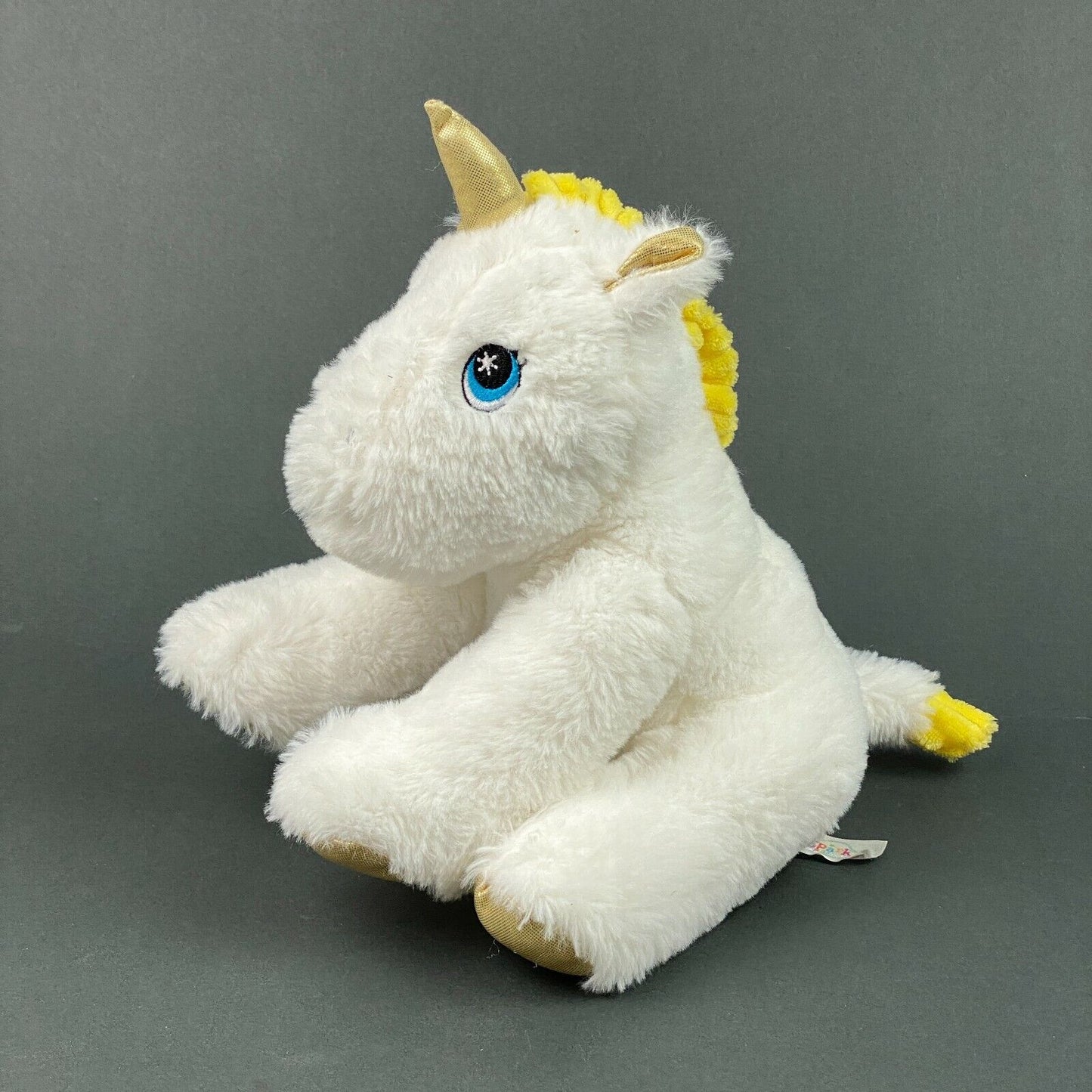 White Unicorn Stuffed Plush Animal, Spark Create Imagine