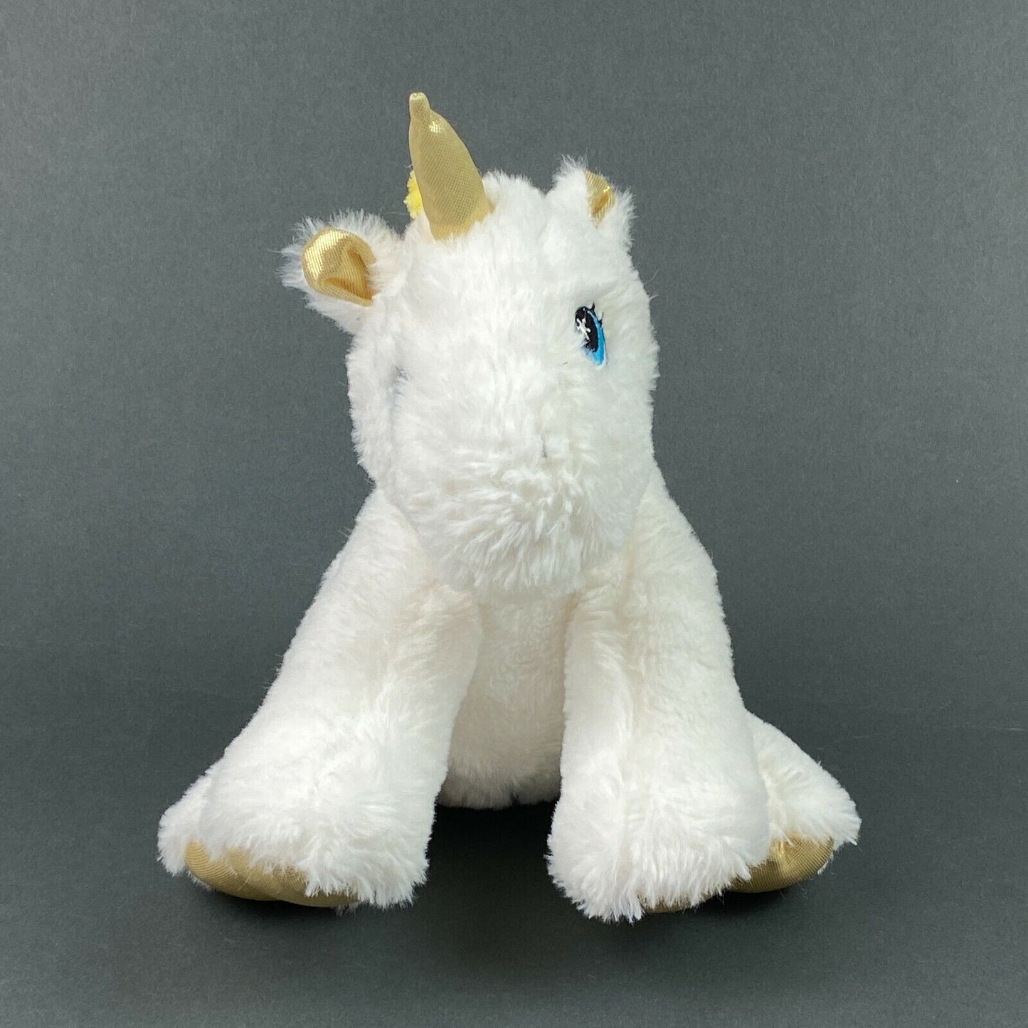 White Unicorn Stuffed Plush Animal, Spark Create Imagine