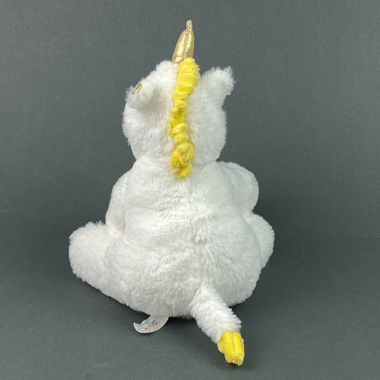 White Unicorn Stuffed Plush Animal, Spark Create Imagine