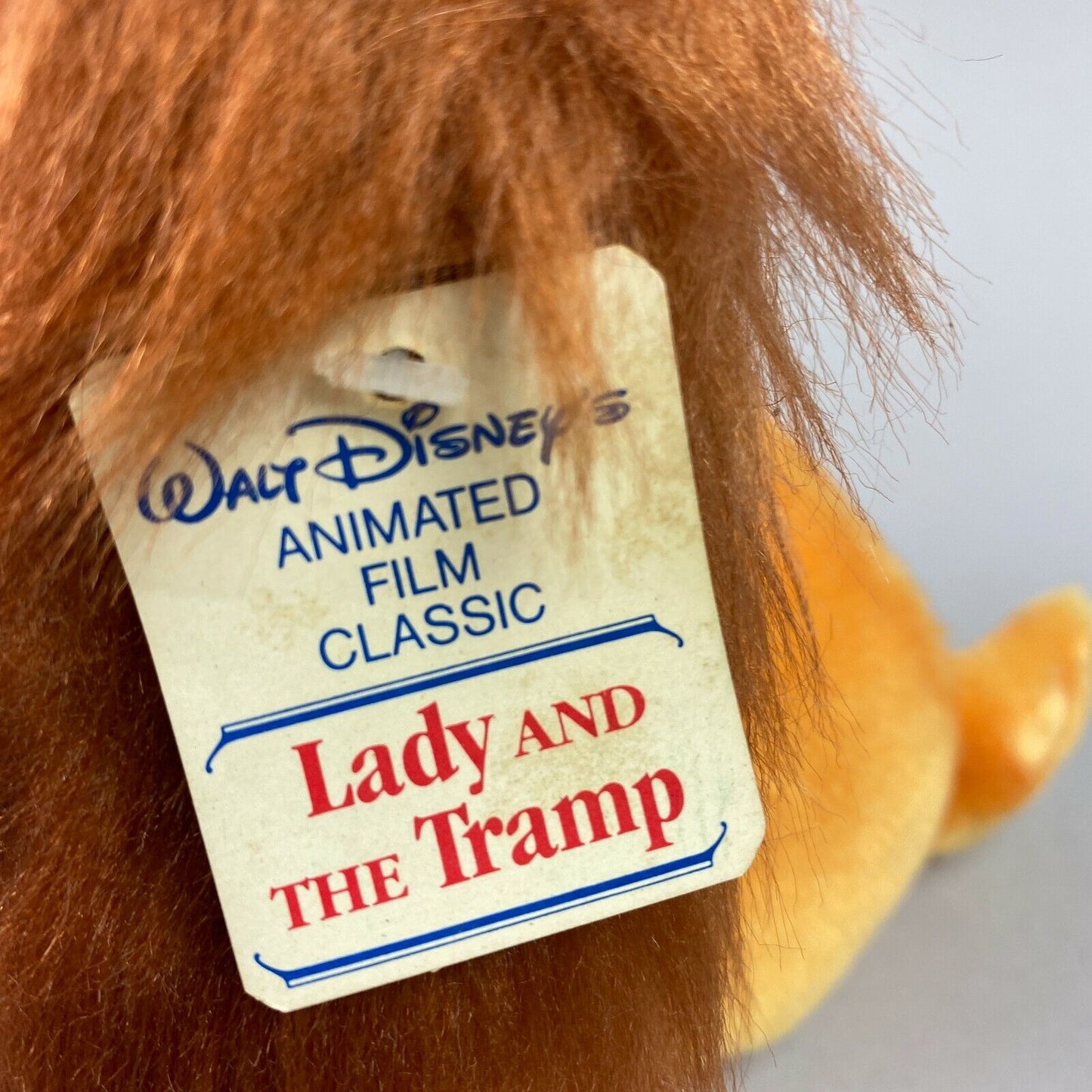 Walt Disney Lady and the Tramp Plush Stuffed Animal 6.5" Tall