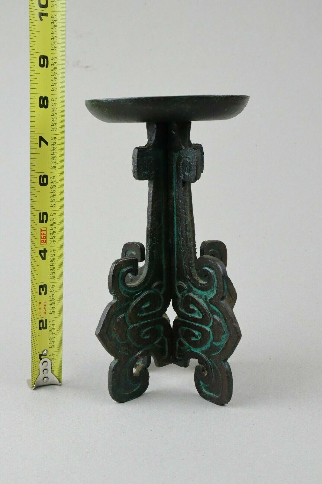Vintage Gourmet Royale LTD (Aztek Design) 8" Tall 3 1/4" Flat Candle holder