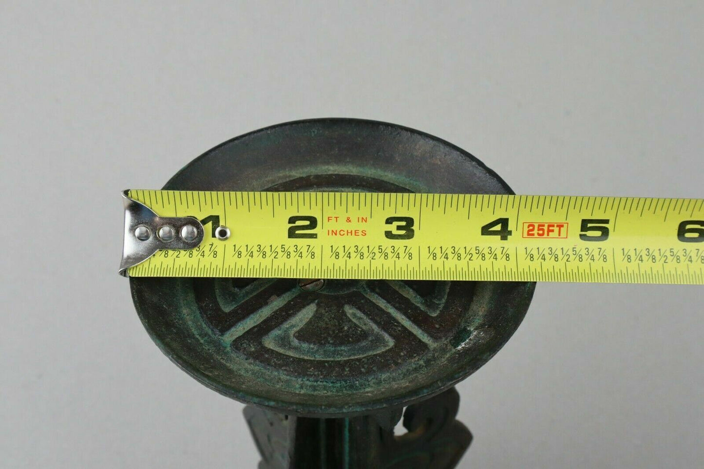 Vintage Gourmet Royale LTD (Aztek Design) 8" Tall 3 1/4" Flat Candle holder
