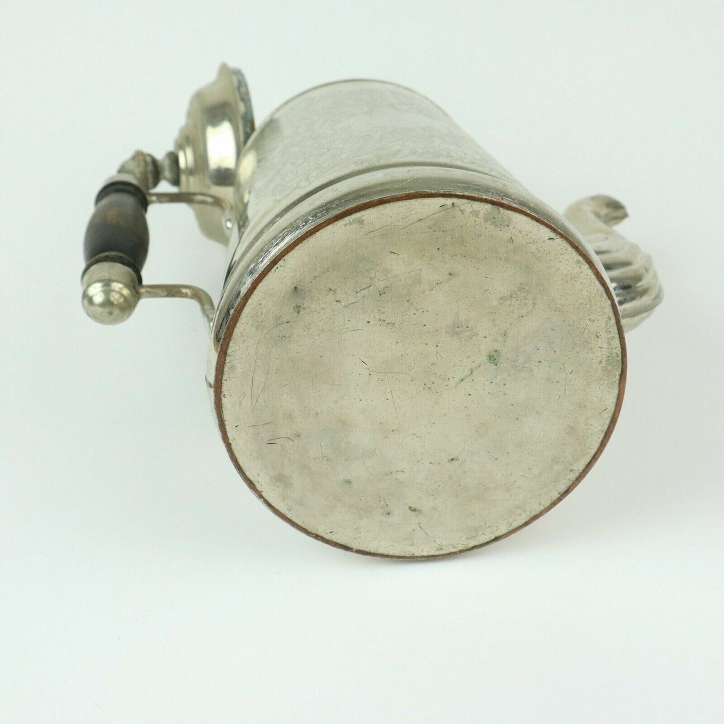 Vintage Tin Pitcher 9" Tall, 5" Base (Lightweight, Camping, Van Life)