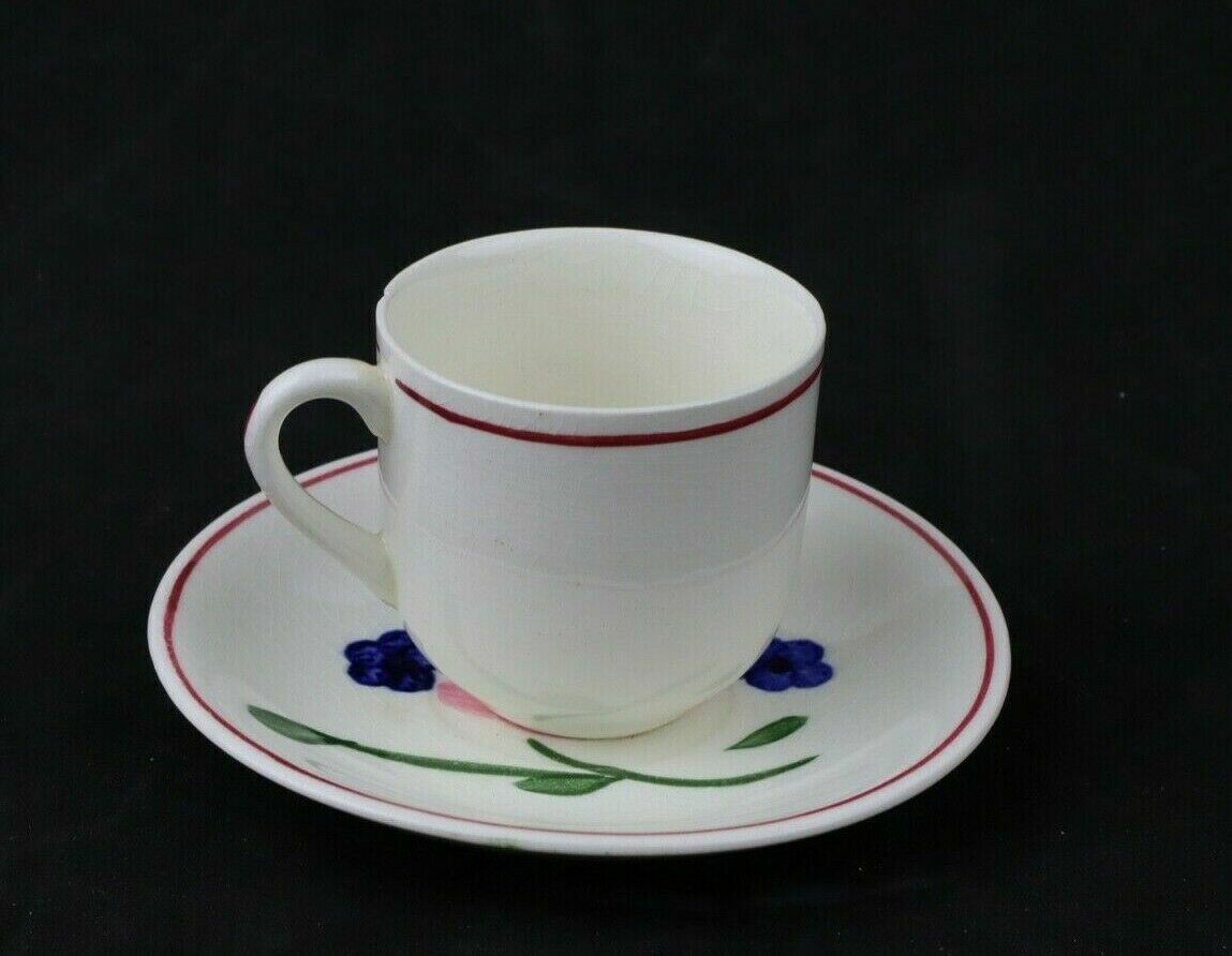 Vintage NASCO Hand Painted Demitasse Set Teacup and Saucer 2" Made is USA