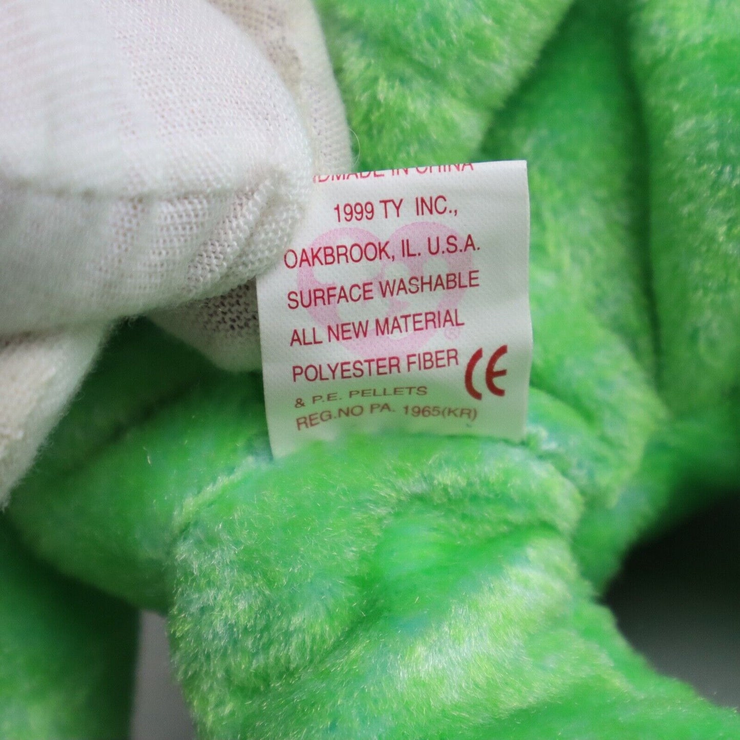 Vintage TY Beanie Baby Original 1998, Kicks Bear, Plush Stuffed Animal