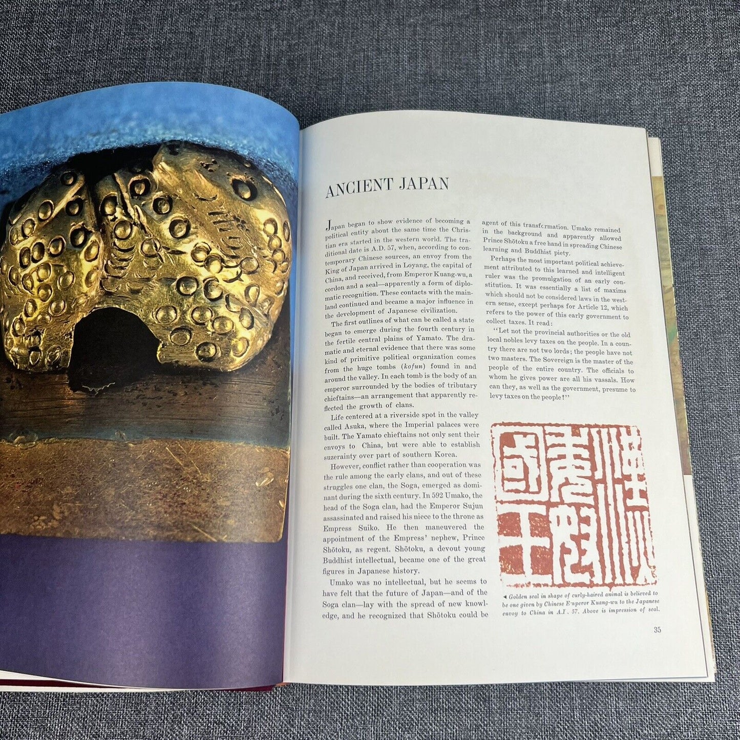 Vintage Japan A History in Art - By Bradley Smith, HC, Coffee Table Book, 1964