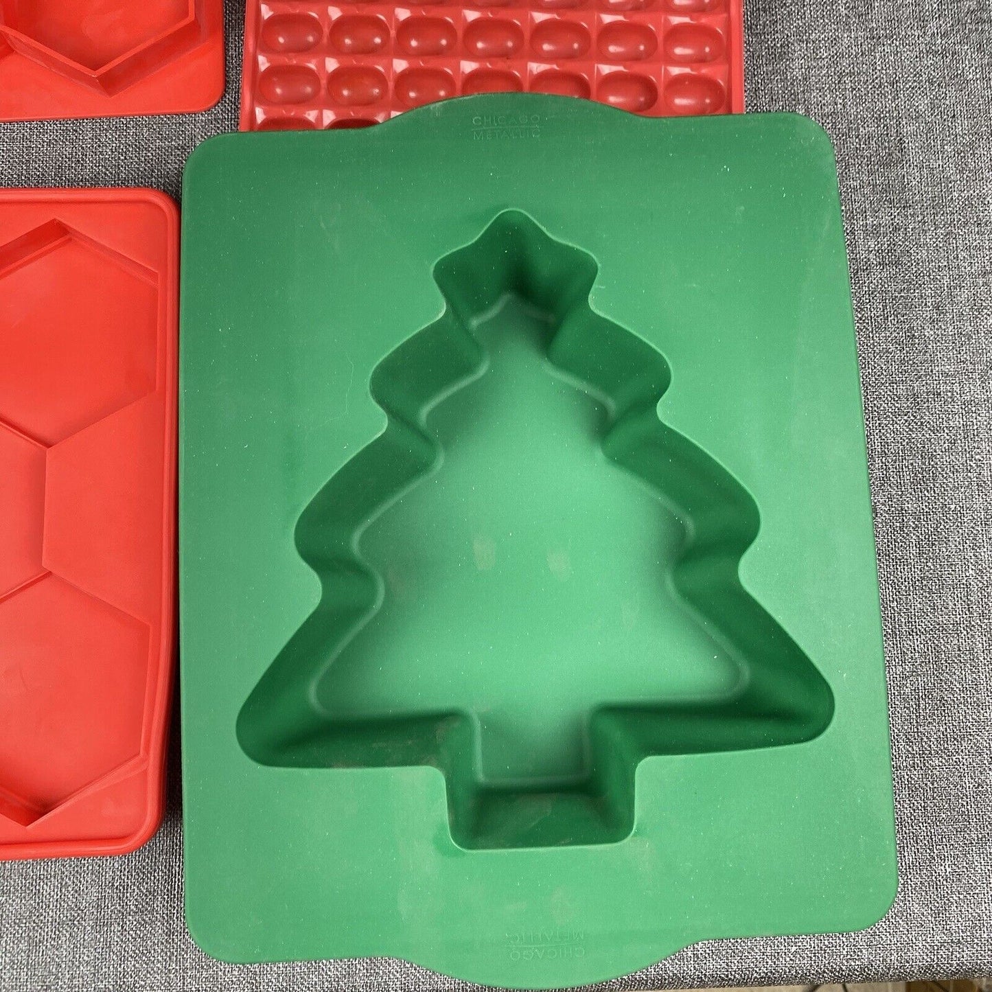 The Smart Cookie by Shape+Store set/2 Red - cookie press and freezer container