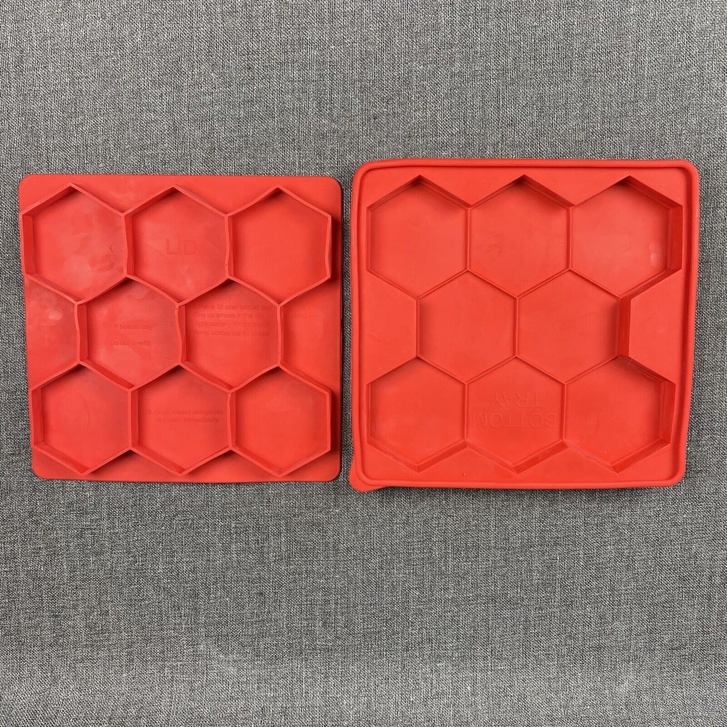 The Smart Cookie by Shape+Store set/2 Red - cookie press and freezer container