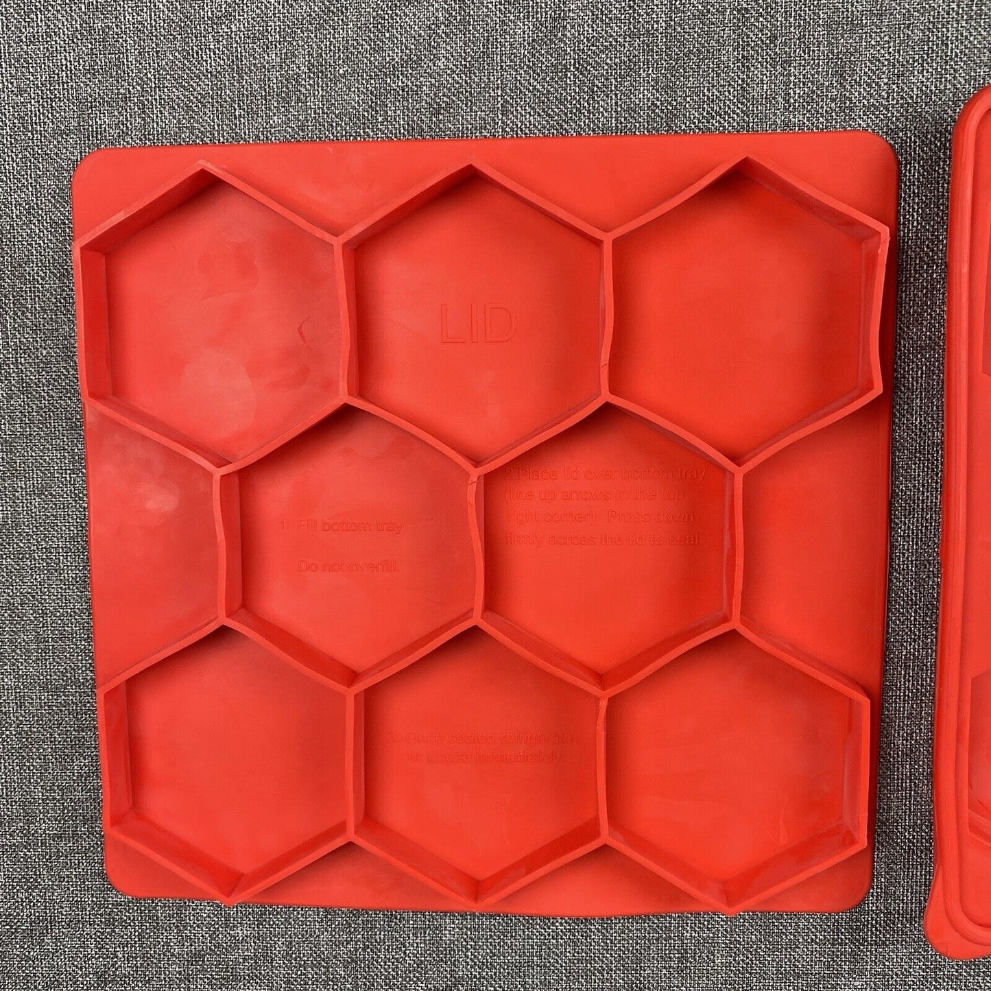 The Smart Cookie by Shape+Store set/2 Red - cookie press and freezer container