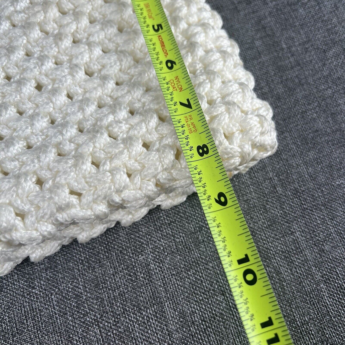 Vintage Knitted Handbag Basket Purse Cottagecore Bag