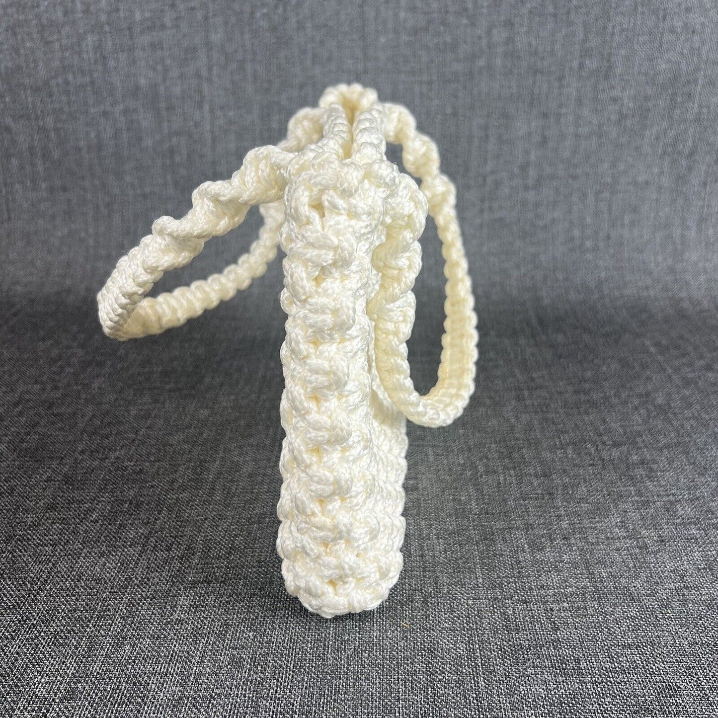 Vintage Knitted Handbag Basket Purse Cottagecore Bag