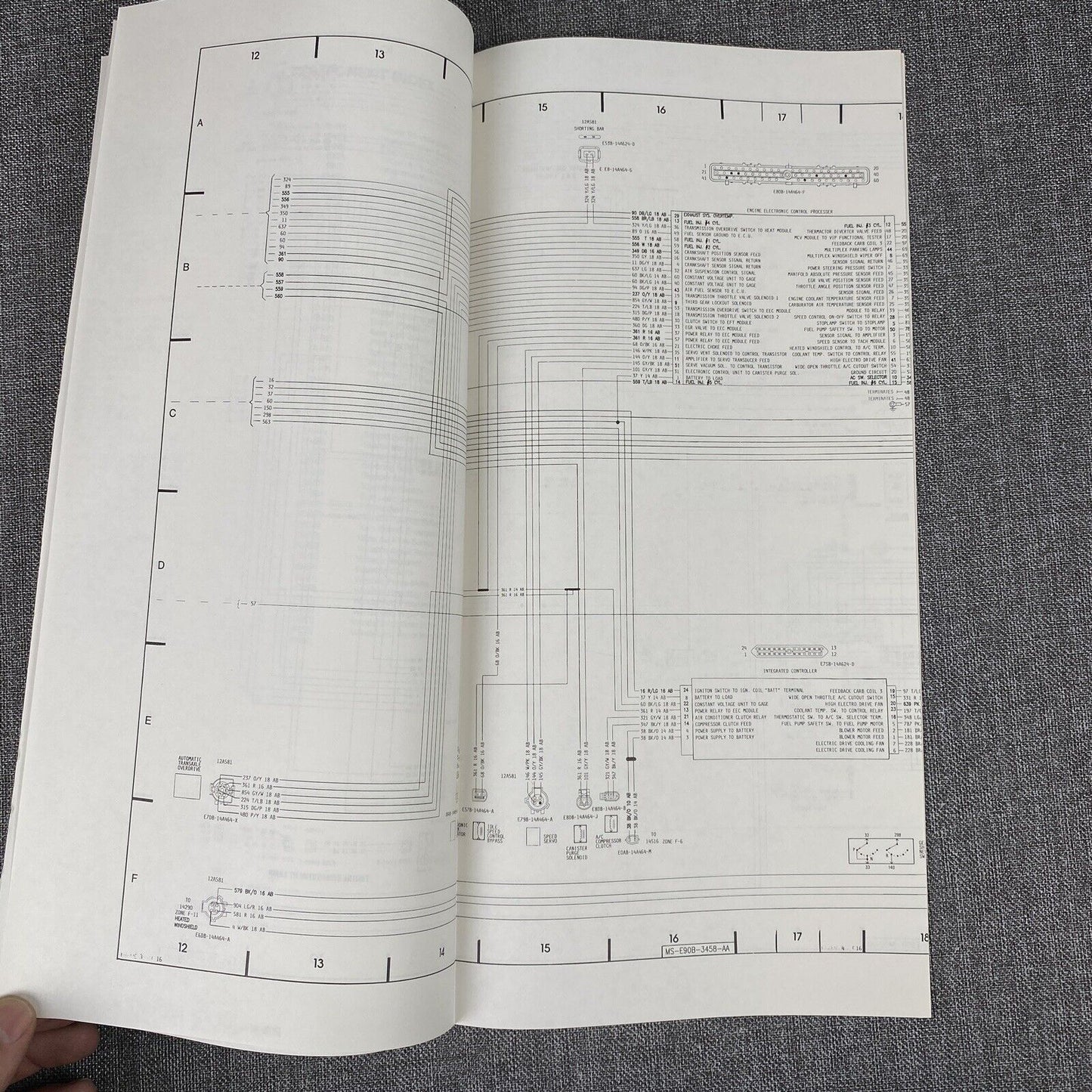 OEM 1989 Ford Lincoln Continental Car Electrical Wiring Diagrams