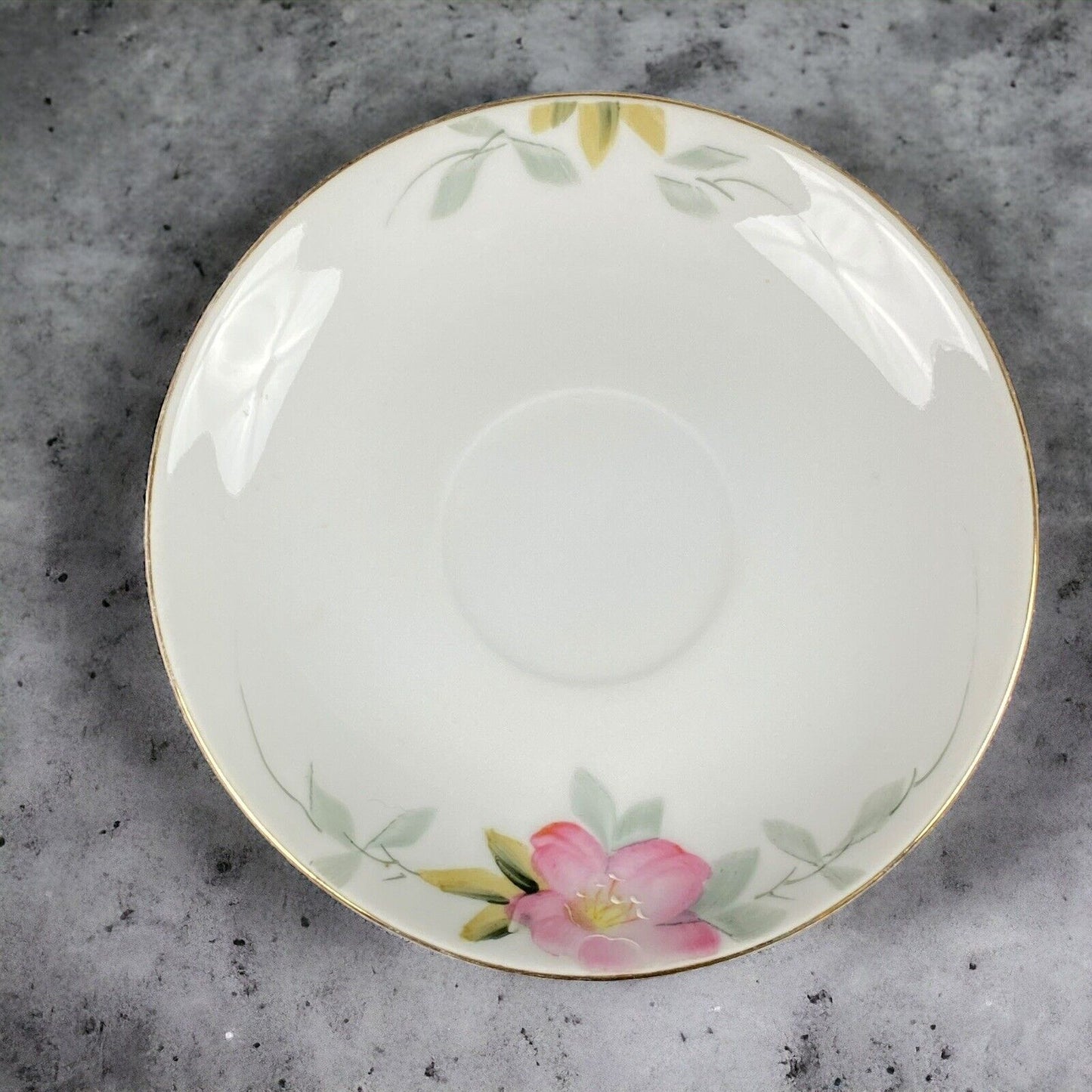 Lot of 9: Noritake China Azalea Hand Painted Saucers
