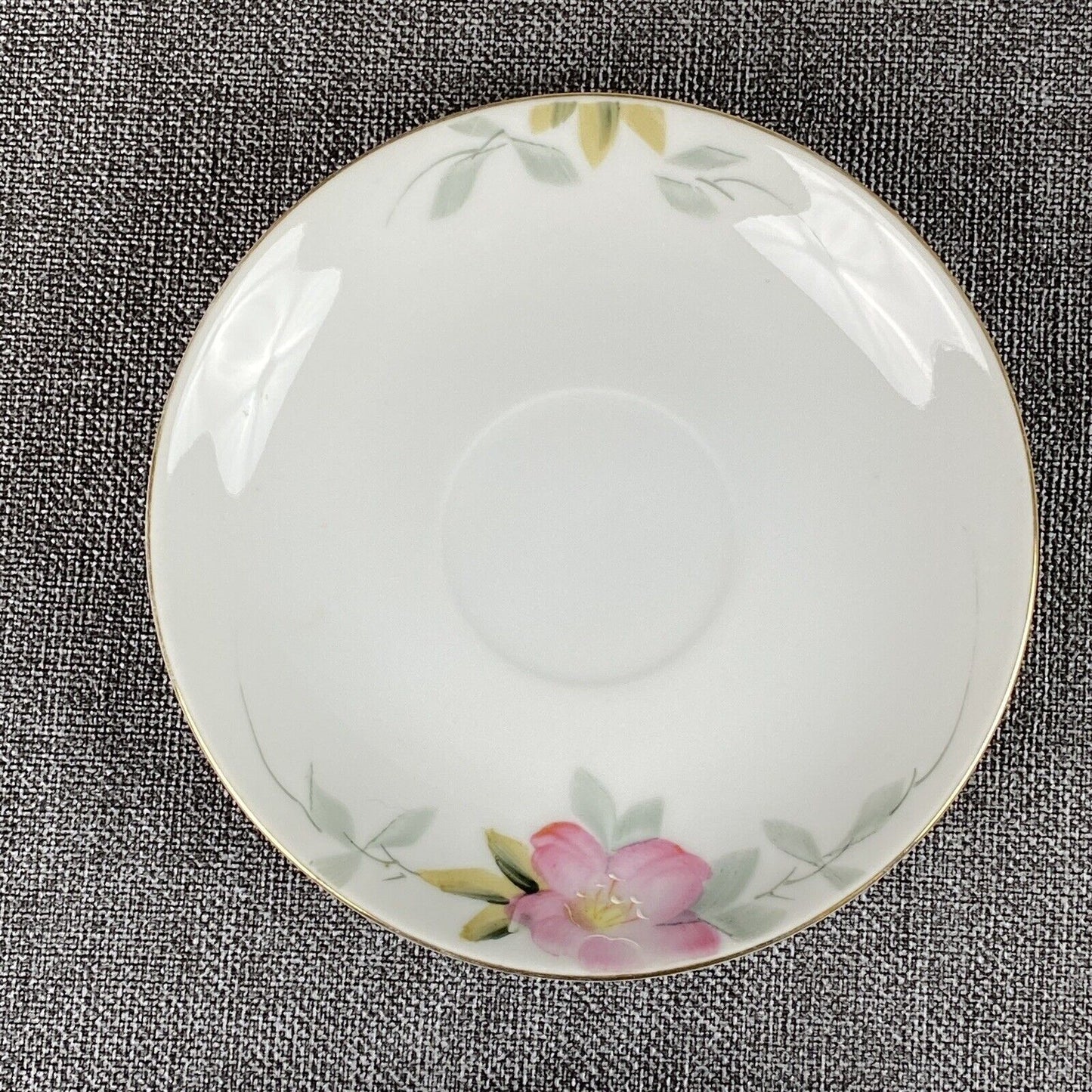 Lot of 9: Noritake China Azalea Hand Painted Saucers