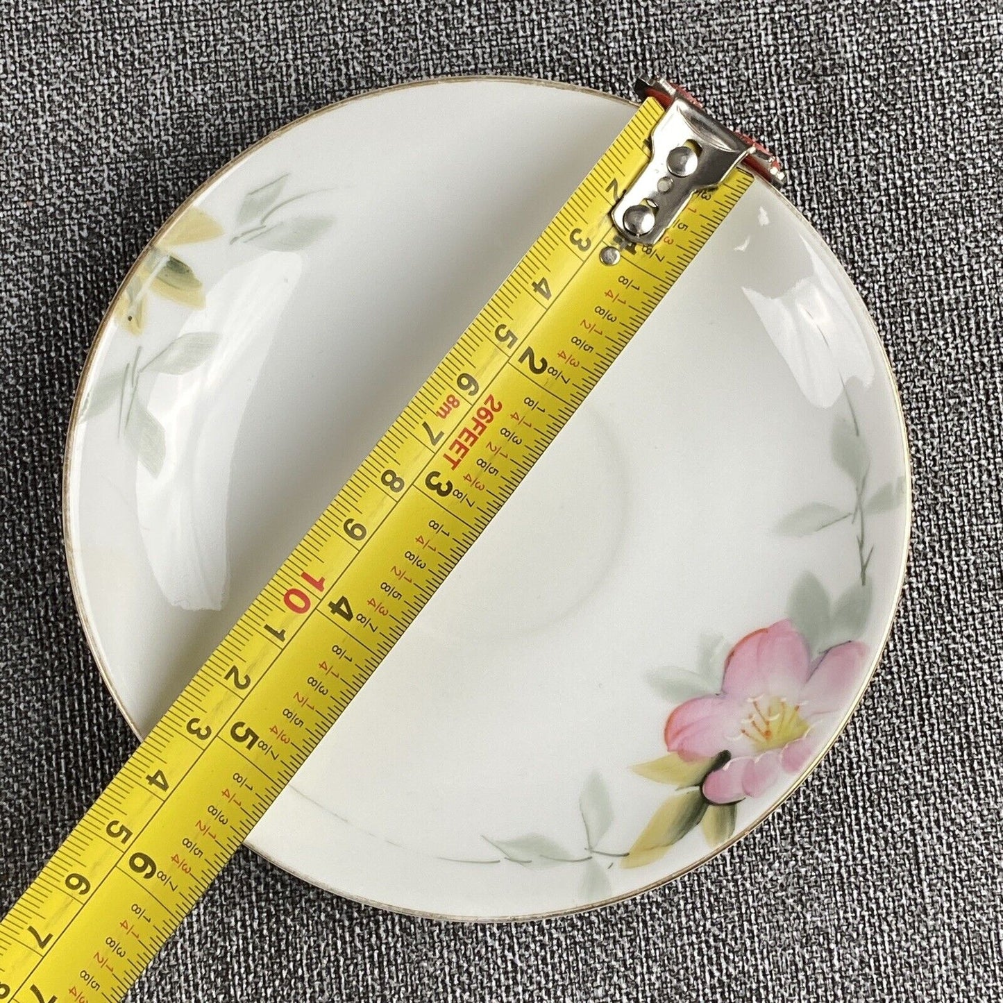 Lot of 9: Noritake China Azalea Hand Painted Saucers