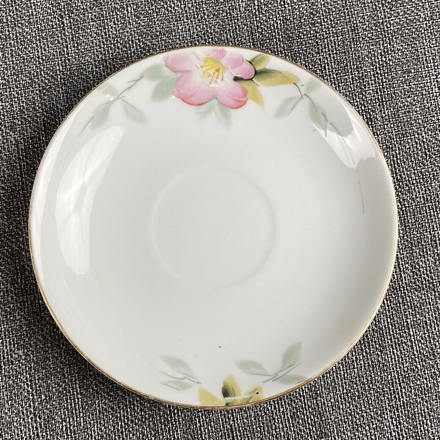 Lot of 9: Noritake China Azalea Hand Painted Saucers