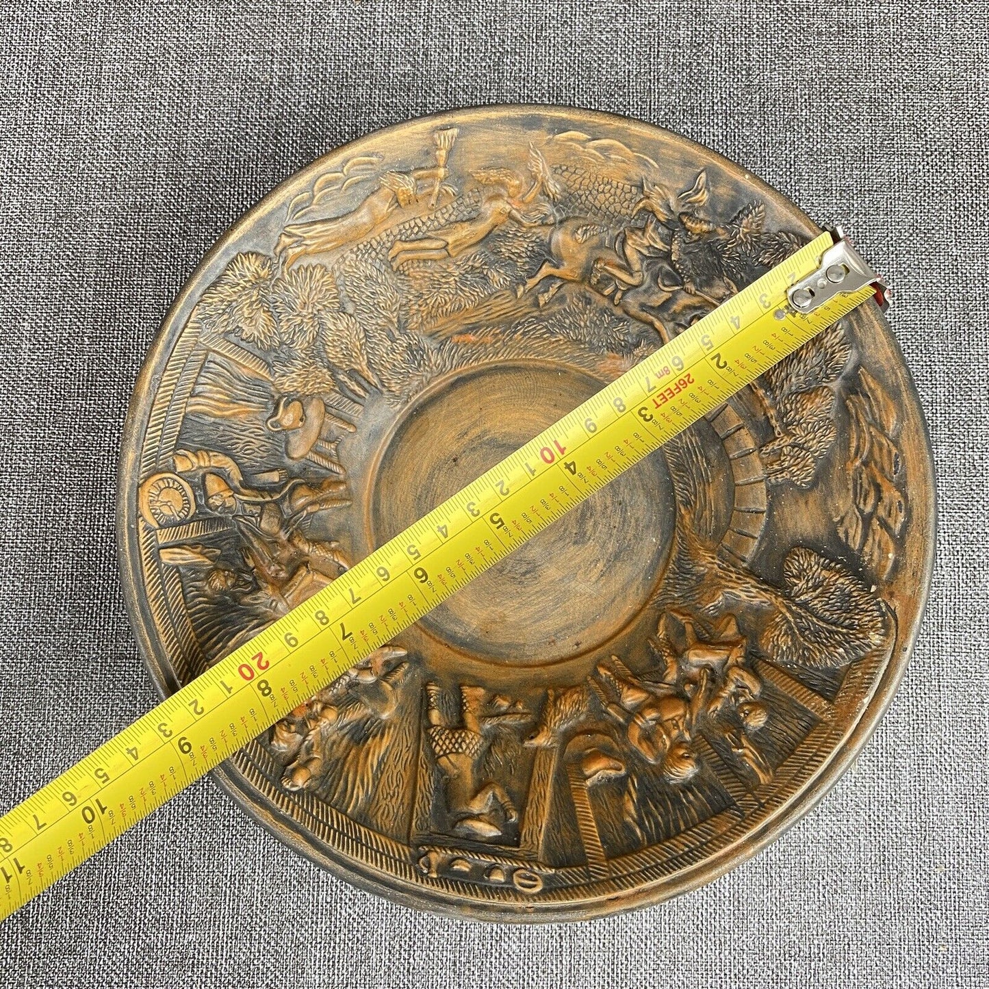 Vintage German Decorative Bowl Fairy Tale Witches
