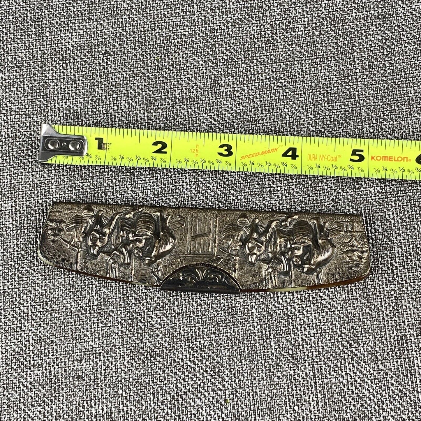 Vintage Silver Plated Metal Embossed Repoussé Comb Spritzer & Fuhrmann Denmark