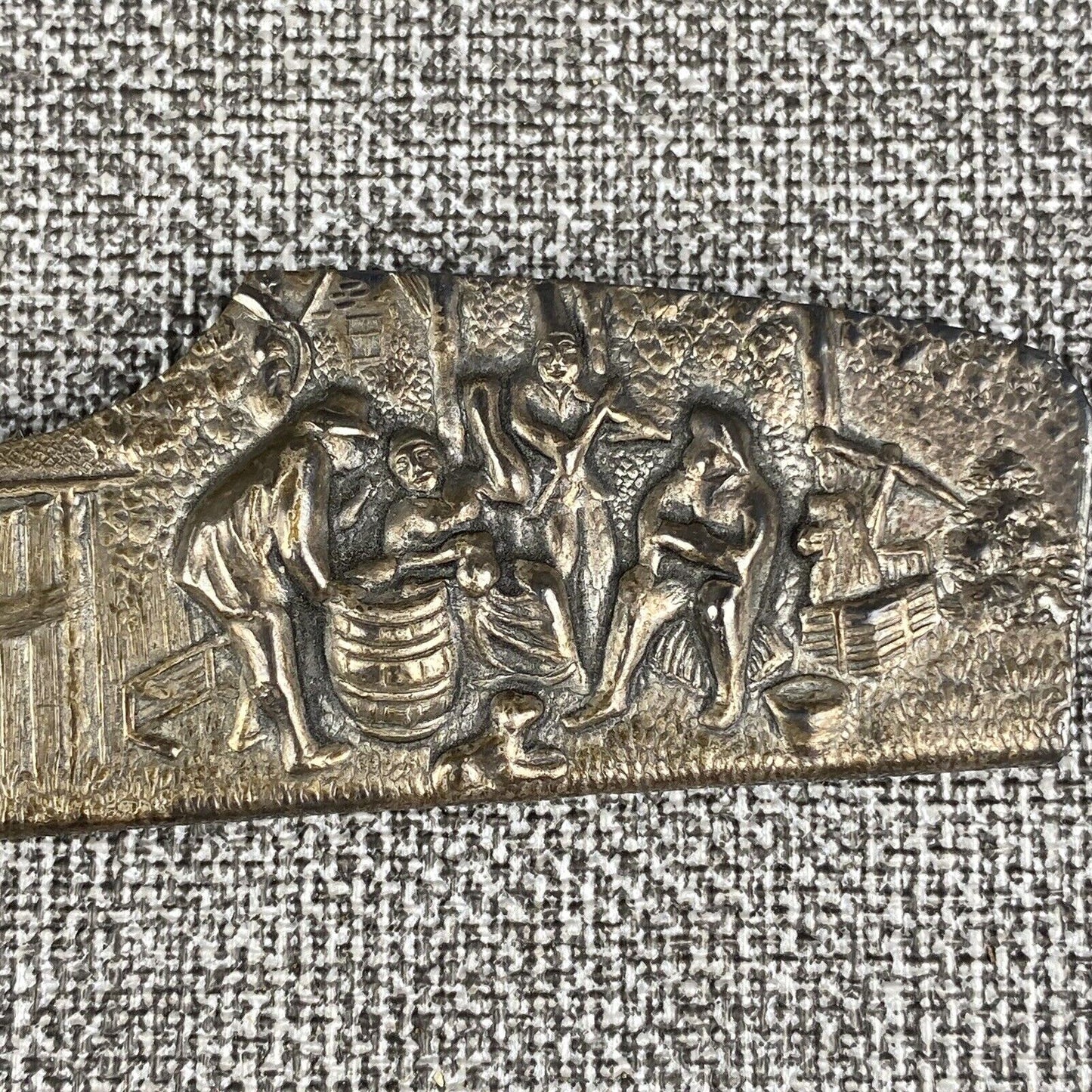 Vintage Silver Plated Metal Embossed Repoussé Comb Spritzer & Fuhrmann Denmark