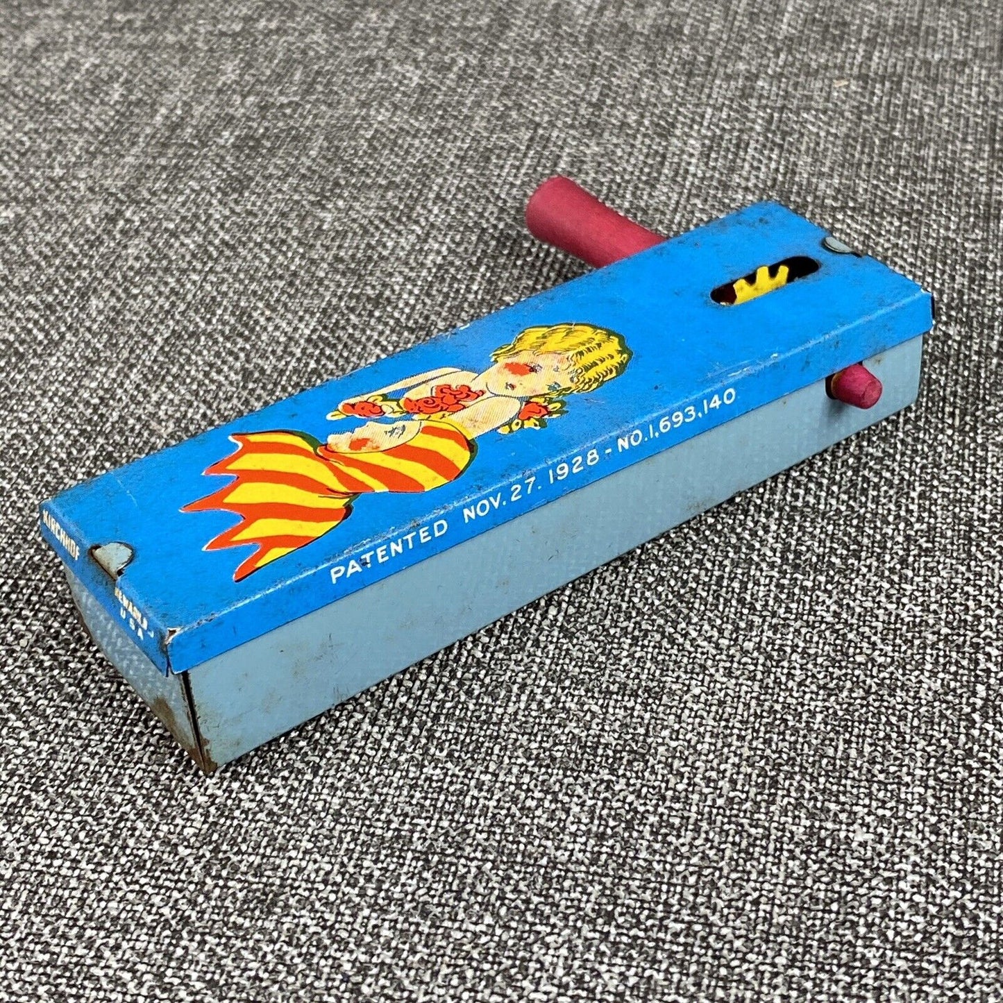 Vintage Kirchhof Halloween Tin Litho Noisemaker Newark NJ USA
