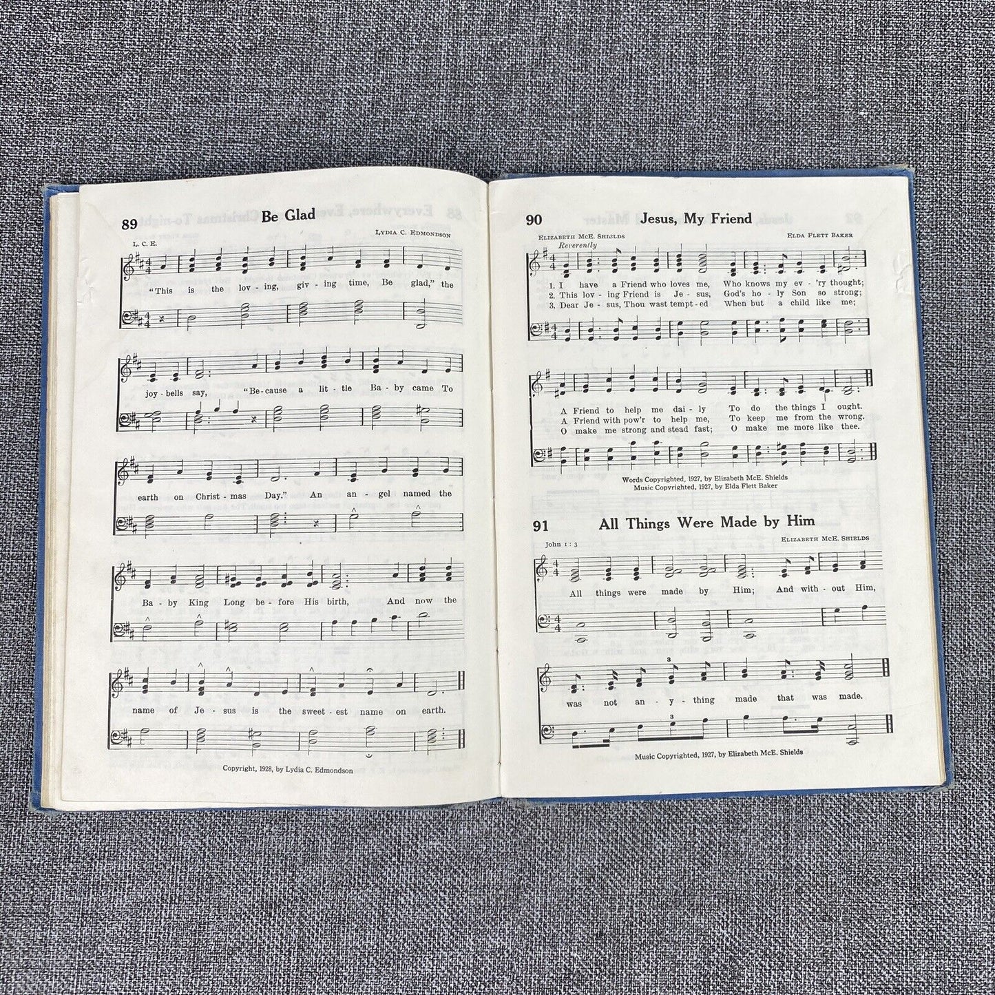 Worship & Conduct Song for beginners and primaries Sunday Schools USA, 1929