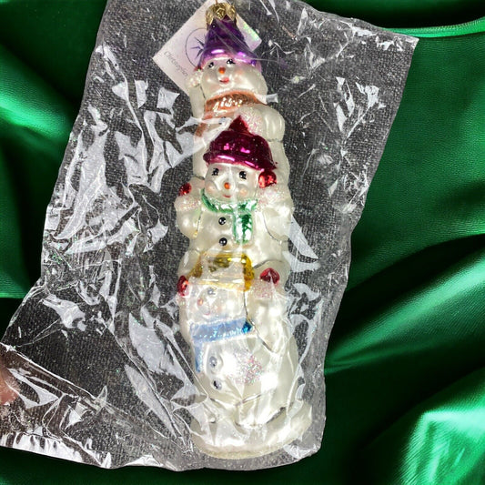 Christopher Radko Snowtem Ornament 8" Sealed Bag VIDEO