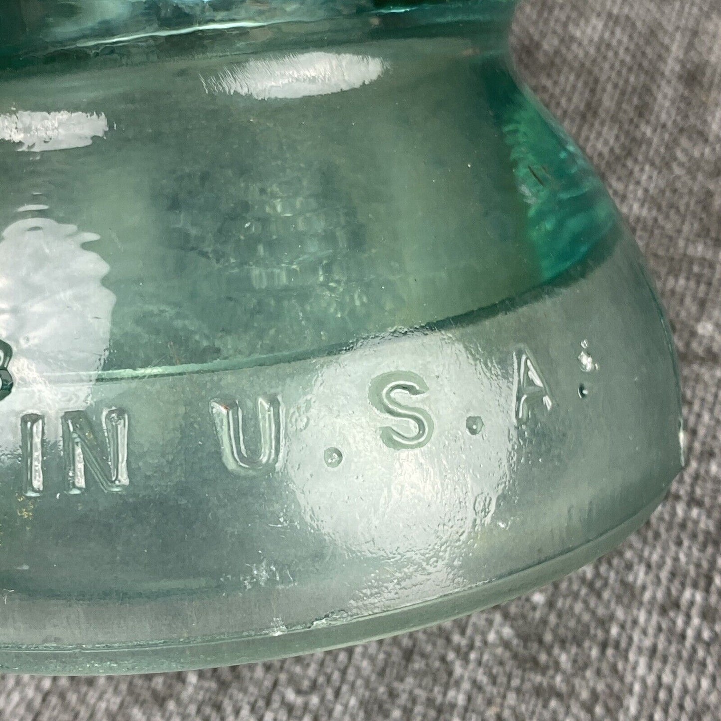 Whitall Tatum Co. Glass Insulators No.1 lot of 3, made in USA
