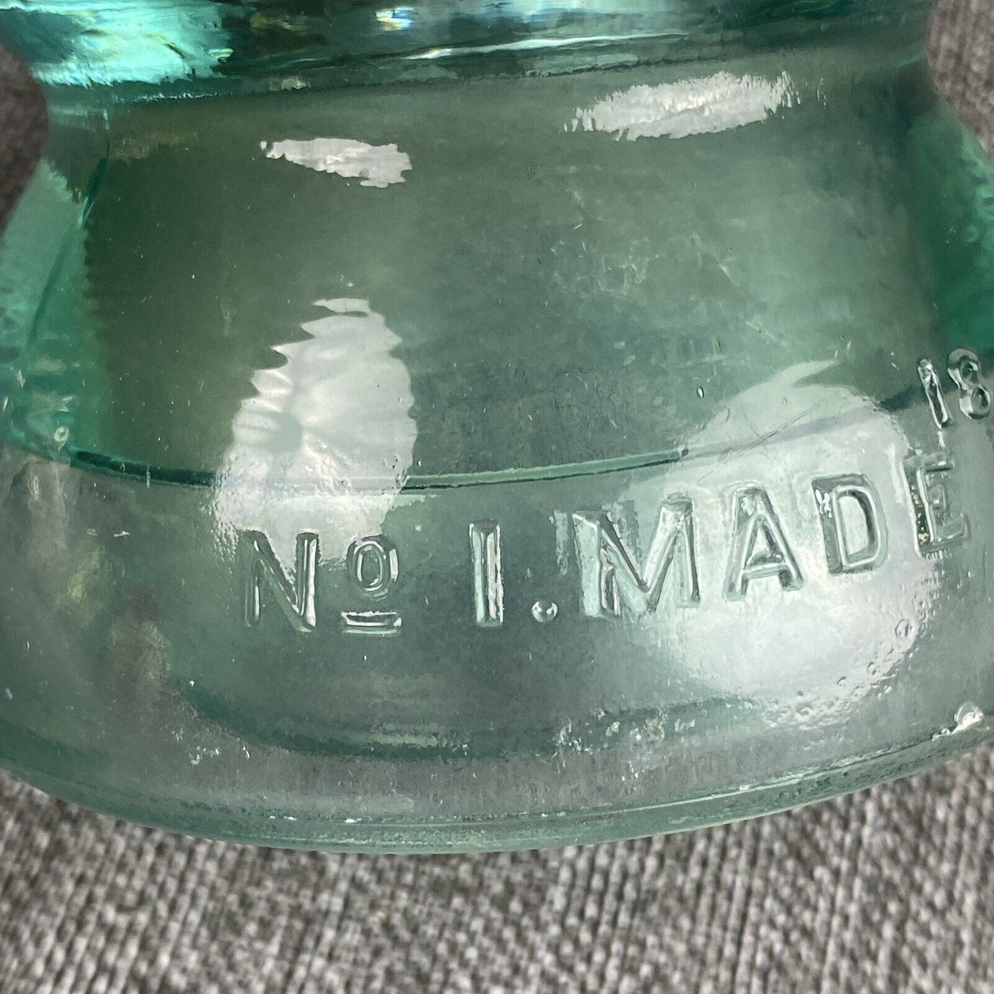 Whitall Tatum Co. Glass Insulators No.1 lot of 3, made in USA