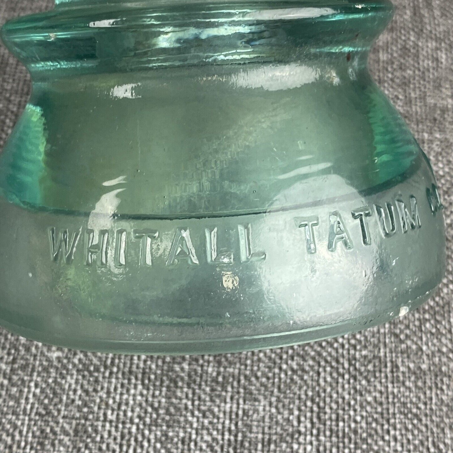 Whitall Tatum Co. Glass Insulators No.1 lot of 3, made in USA