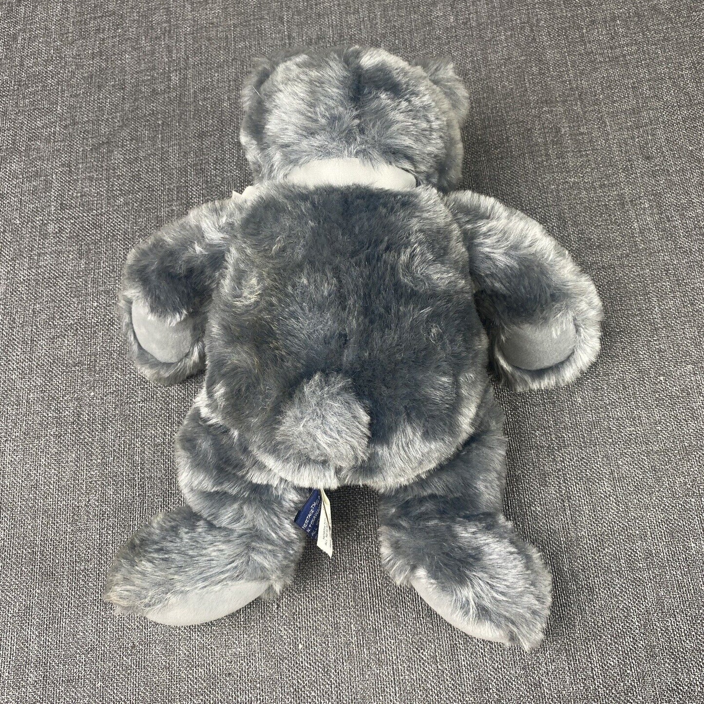Ganz Heritage Collection gray Bear Bow 12” Plush Stuffed Animal