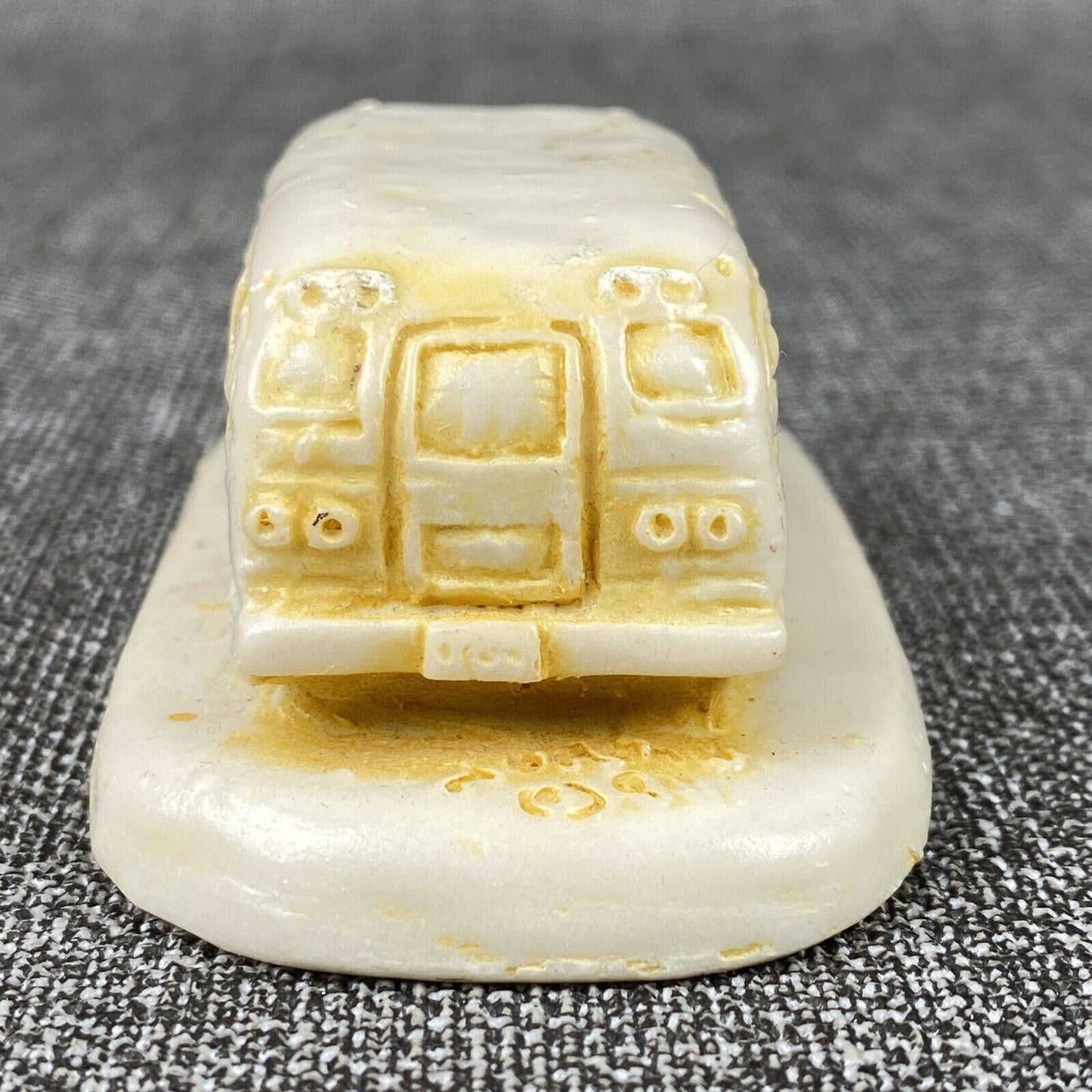 Vtg Allis-Chalmers School Bus Sculpture No. 127 Georgia Marble Limited Edition
