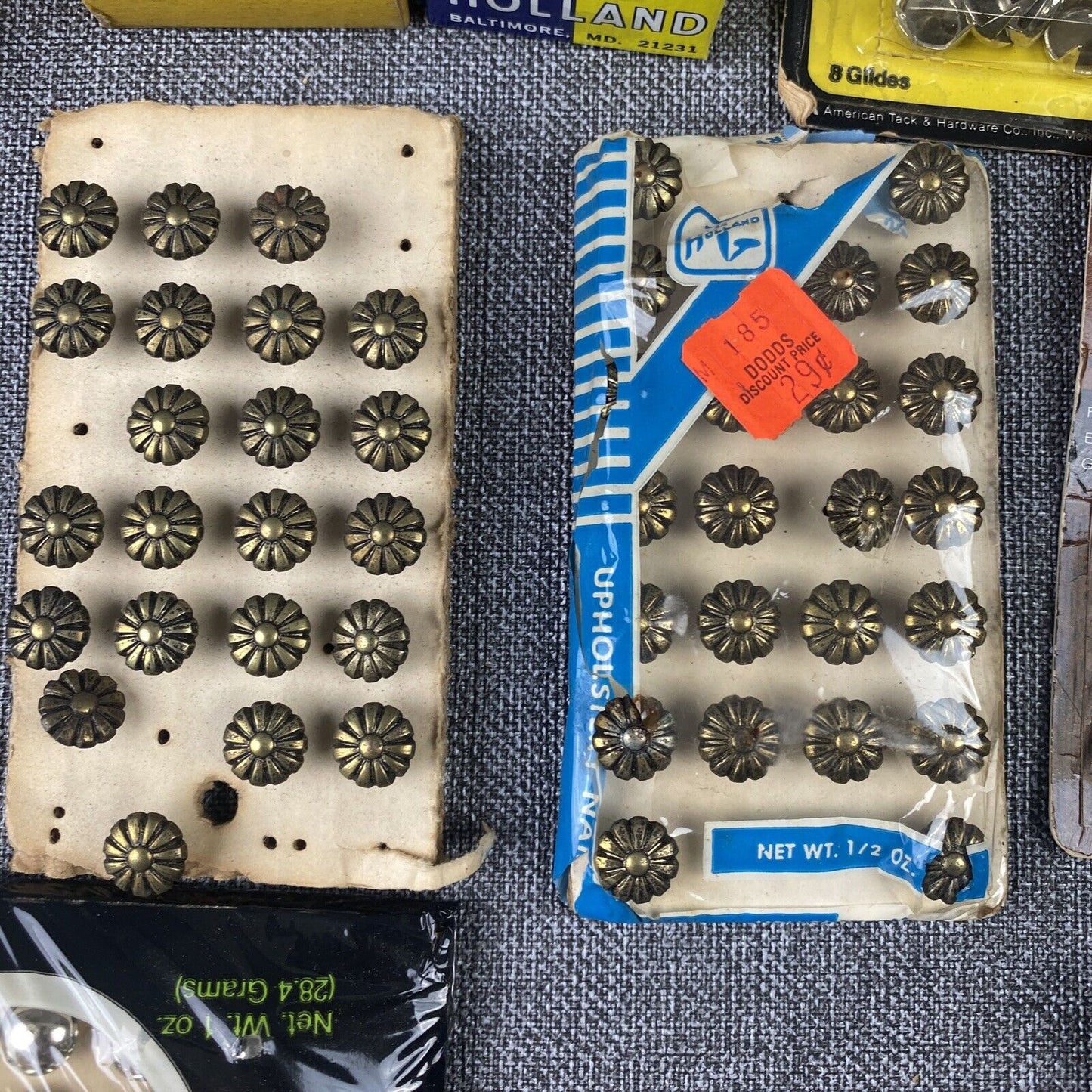 Vintage Upholstery Nails, Tacks, Staples lot