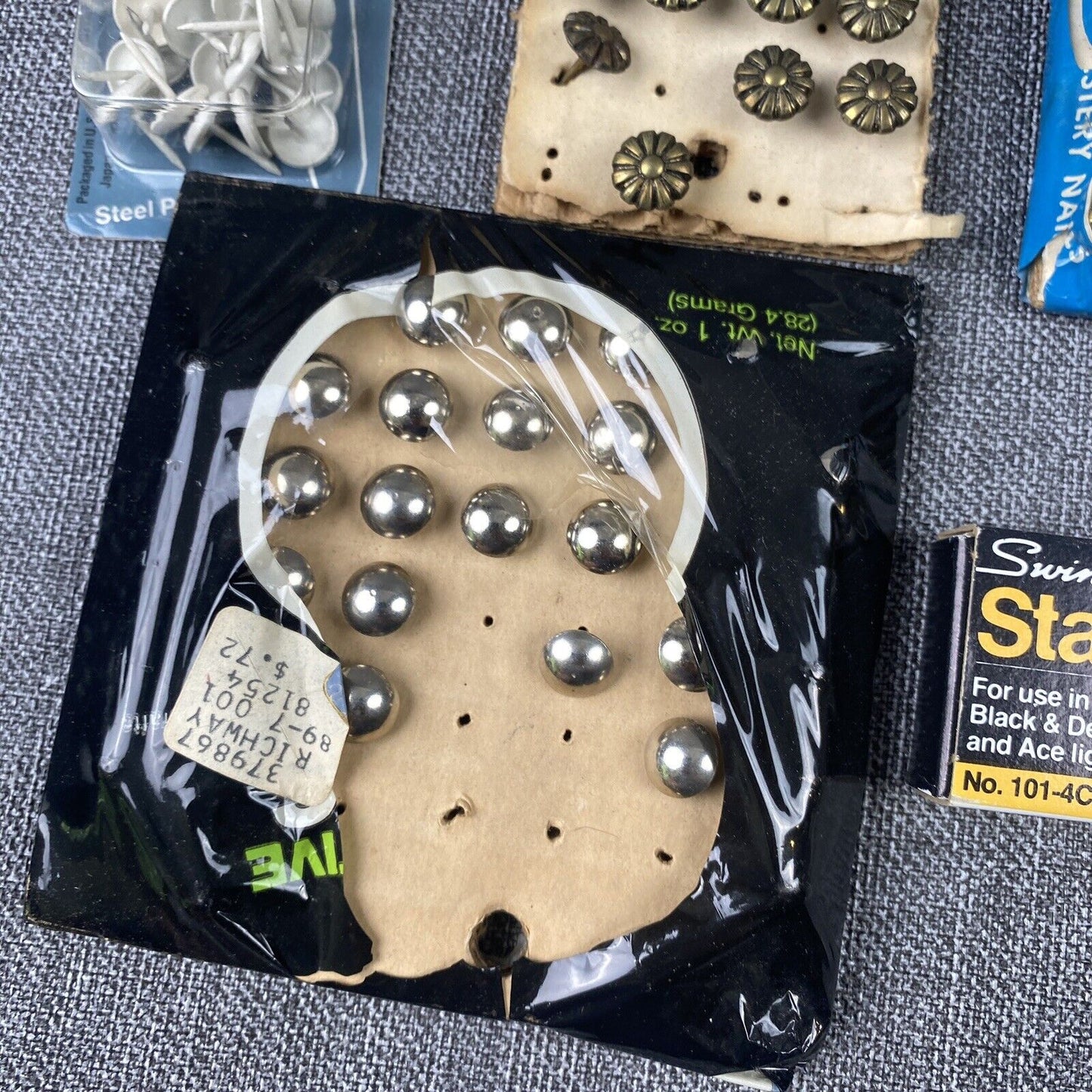 Vintage Upholstery Nails, Tacks, Staples lot